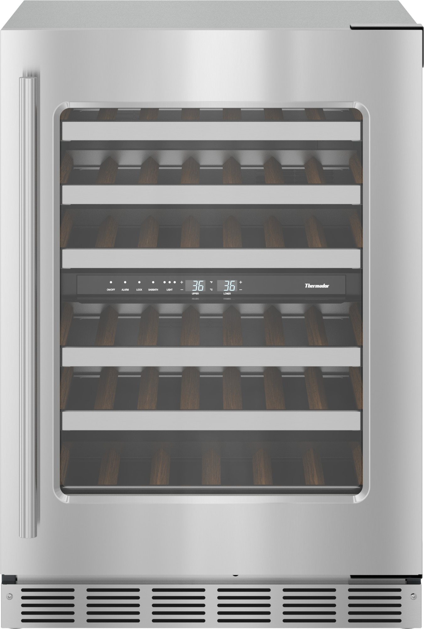 Photos - Wine Cooler Thermador T24UW915R Masterpiece 24 Inch Wide 41 Bottle Capacity Built-In  with SoftClose Hinges Stainless Steel B 