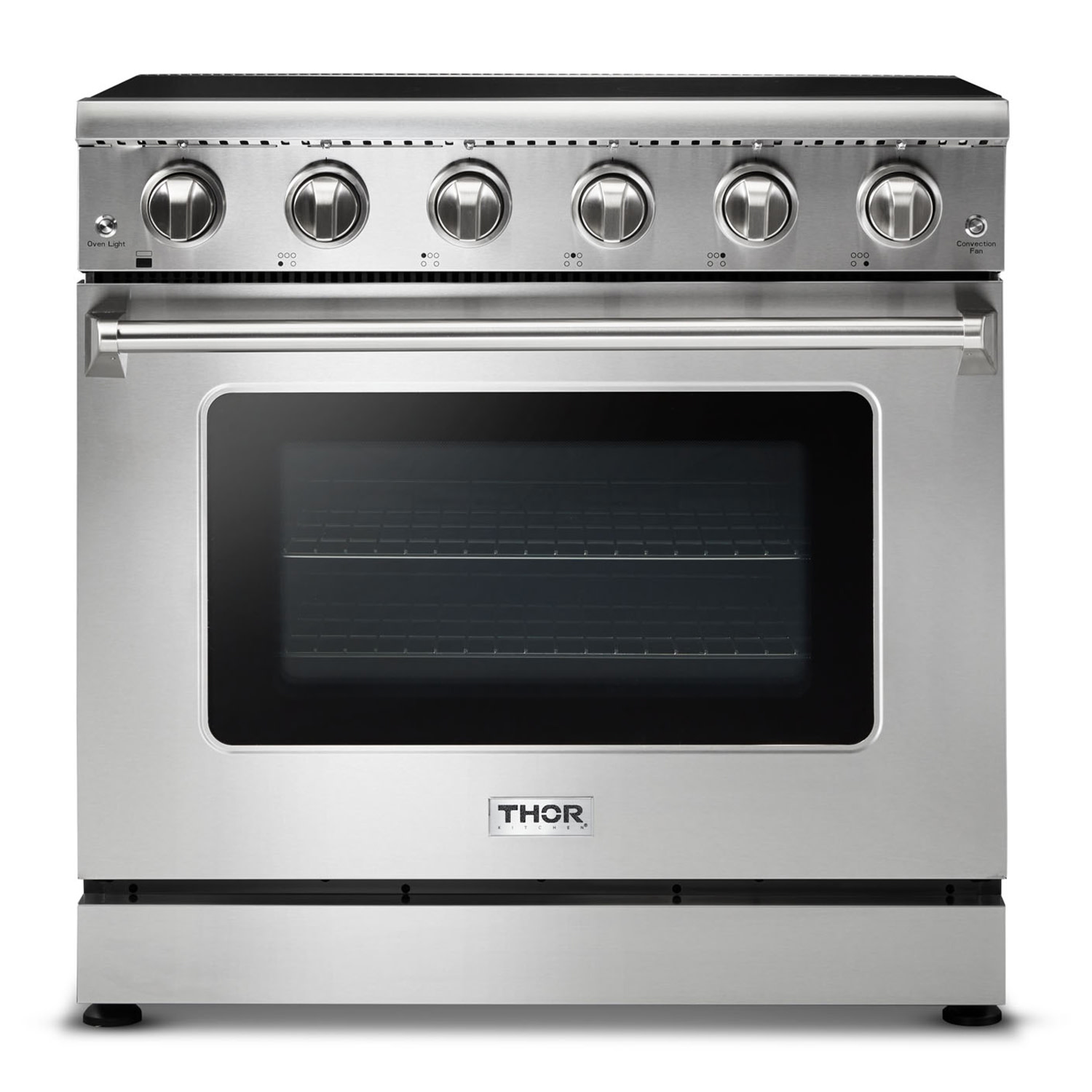 Photos - Cooker Thor Kitchen HRE3601 36 Inch Wide 6.0 Cu. Ft. Capacity Freestanding Professional Electric Range with Heavy Duty Control Knob 