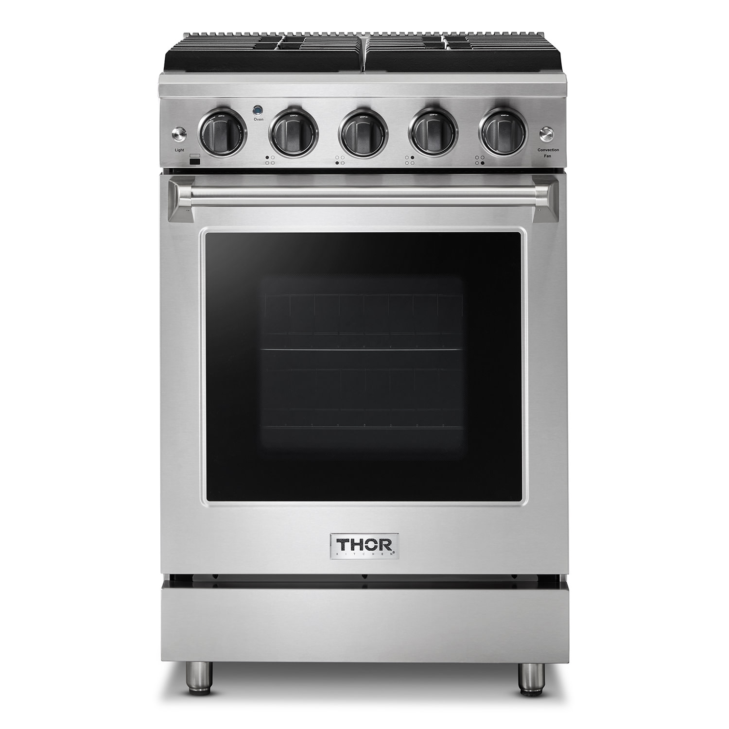 Photos - Cooker Thor Kitchen LRG2401ULP 24 Inch Wide 3.7 Cu. Ft. Capacity Freestanding Professional Liquid Propane Range with 18000 BTU Powe