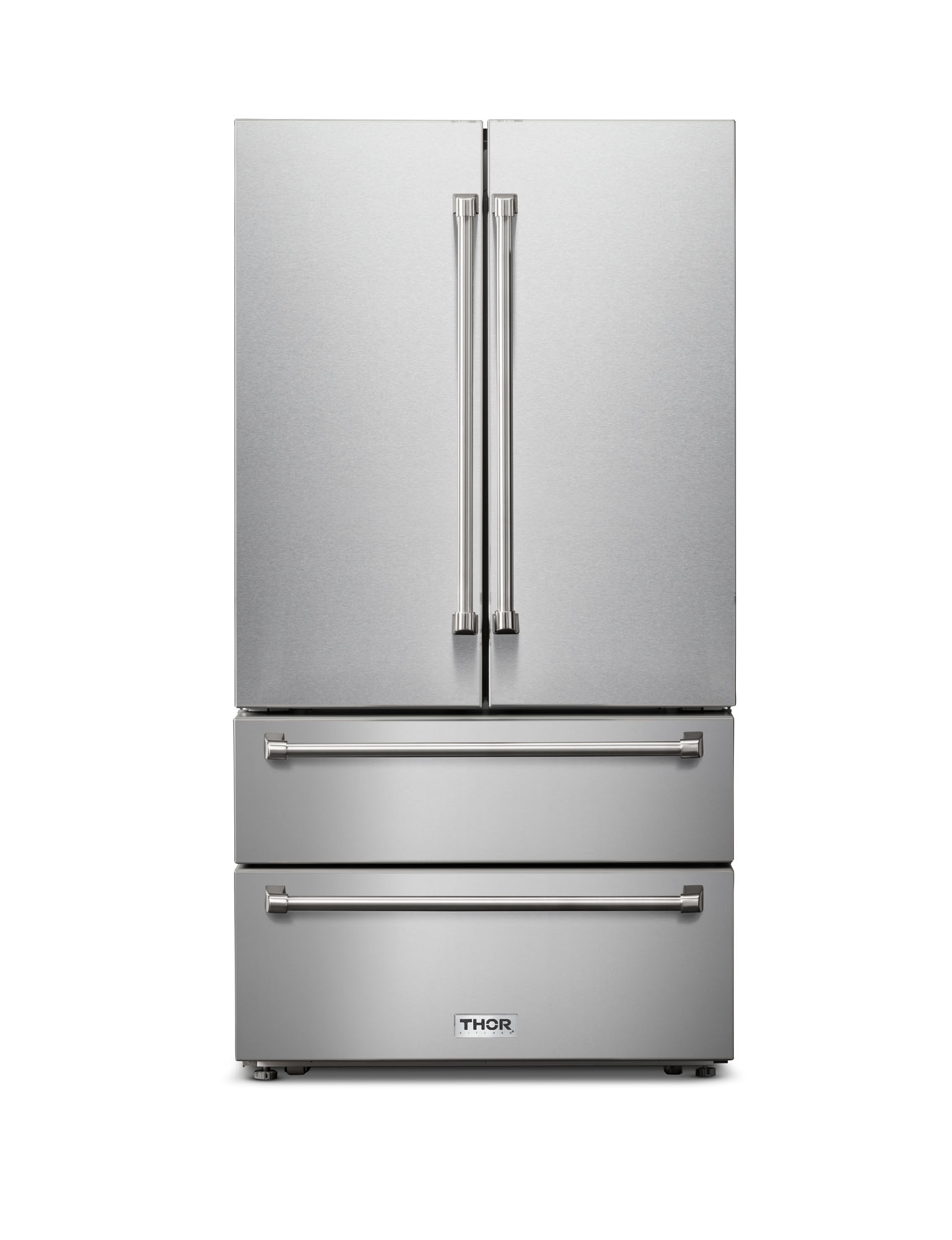 Photos - Fridge Thor Kitchen TRF3602 36 Inch Wide 22.5 Cu. Ft. Energy Star Certified French Door Refrigerator Stainless Steel Refrigeration 