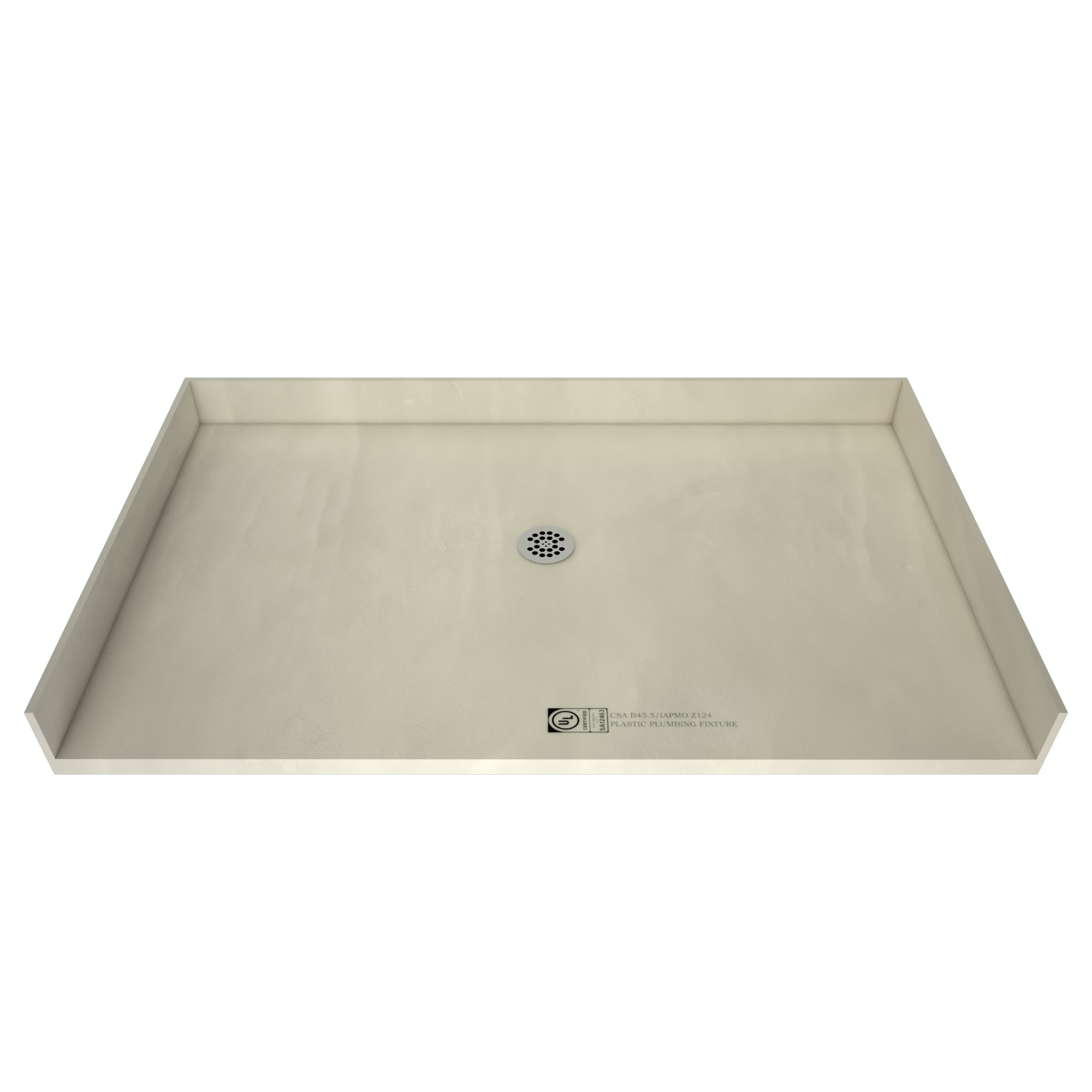 Photos - Other for Repair Red-i Tile Redi 4060CBF Redi Base 40" x 60" Rectangular Barrier Free Shower Base with Center Drain Polished Chrome Tile Installati 