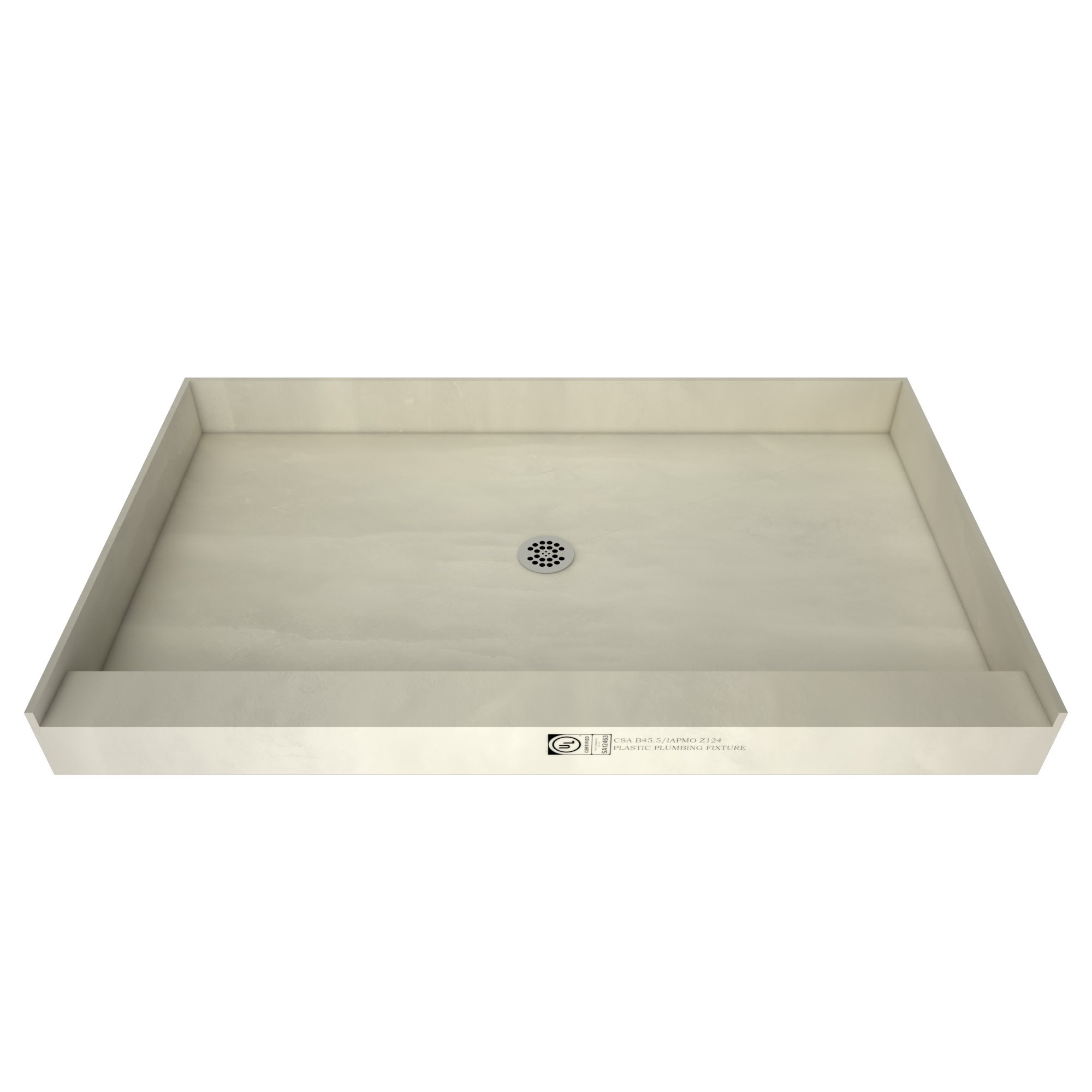 Photos - Other for Repair Red-i Tile Redi 4260C Redi Base 42" x 60" Rectangular Shower Base with Single Threshold and Center Drain Polished Chrome Tile Inst 