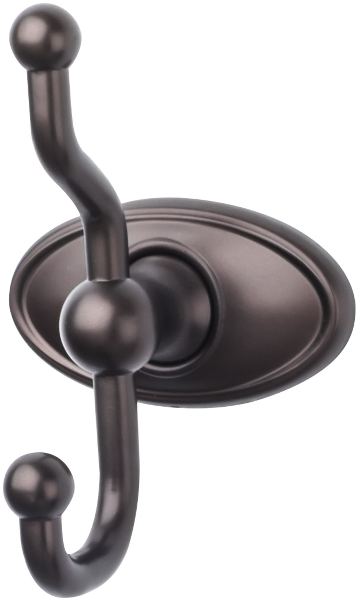 Photos - Towel Holder ROBE Top Knobs ED2C Edwardian Bath Double  Hook Oil Rubbed Bronze Bathroom Hardware and Accessories Bathroom Hardware  Ho 