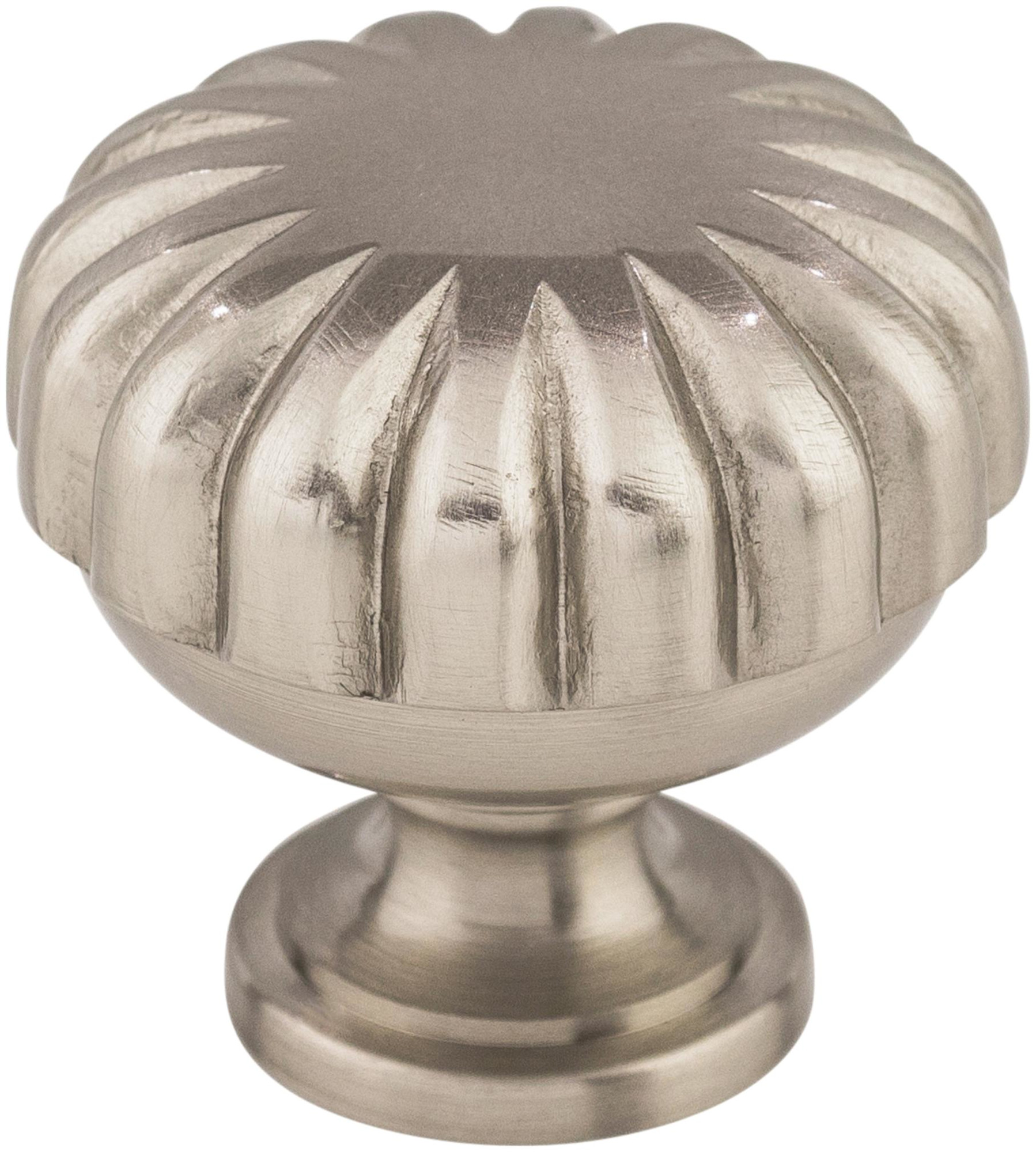 Photos - Furniture Hardware Melon Top Knobs m1318  1-1/4 Inch Mushroom Cabinet Knob from the Asbury Collection Brushed Satin Nickel Cabinet Hardware Knob 