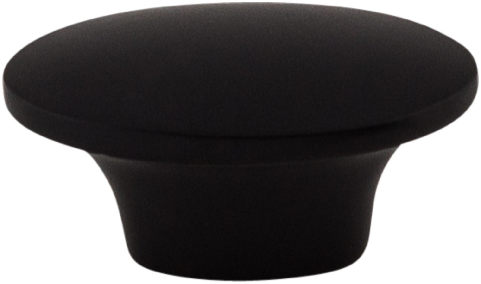 Photos - Furniture Hardware Dakota Top Knobs M1876  1-1/2 Inch Oval Cabinet Knob Flat Black Cabinet Hardware Knobs Oval 