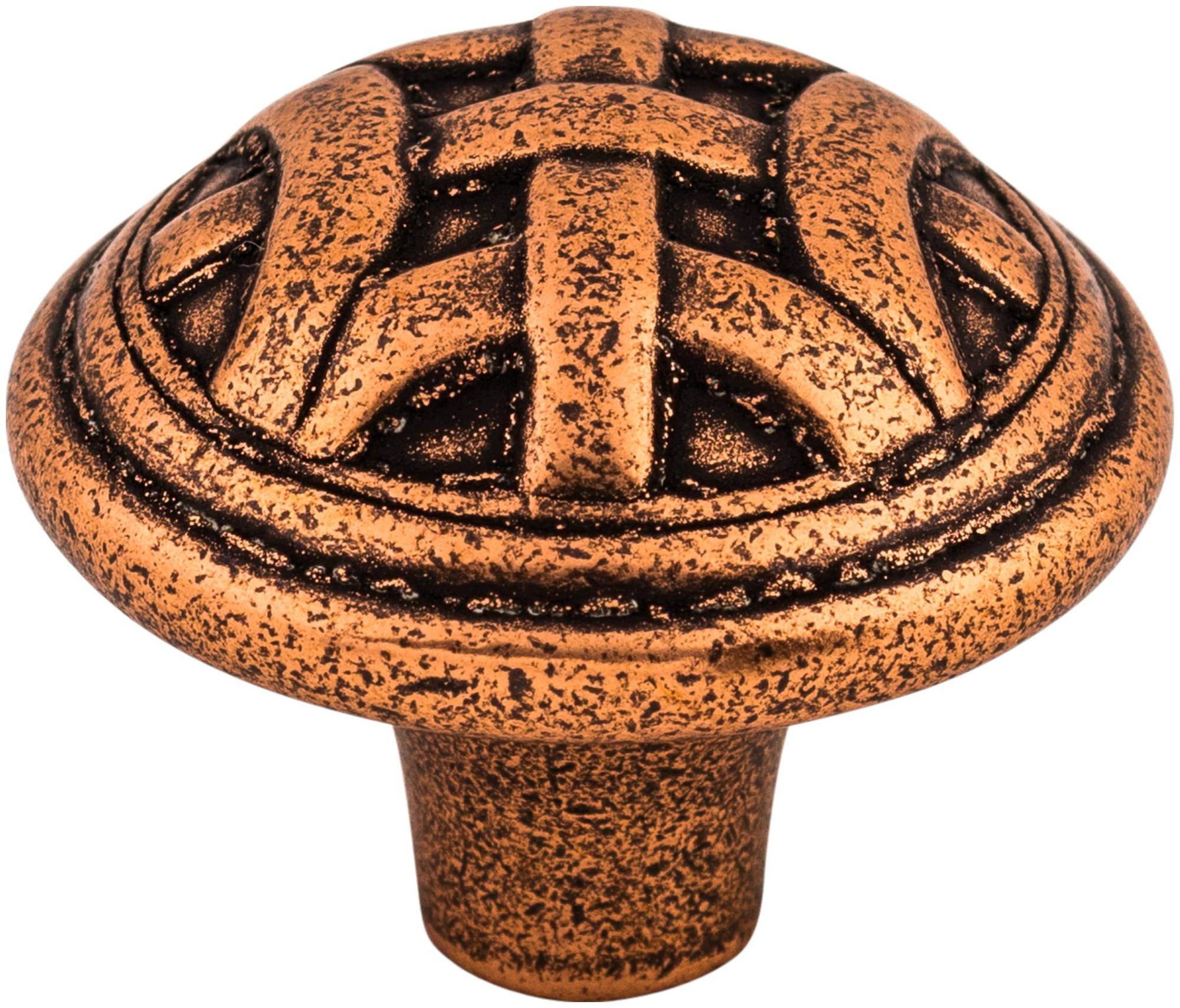 Photos - Furniture Hardware Top Knobs M223 Celtic 1-1/4 Inch Mushroom Cabinet Knob from the Tuscany Collection Antique Copper Cabinet Hardware Knobs Mus