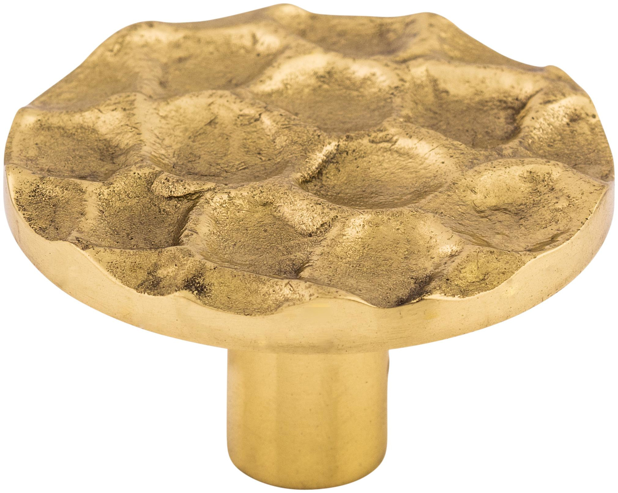 Photos - Furniture Hardware Top Knobs TK297 Cobblestone 1-15/16 Inch Mushroom Cabinet Knob Brass Cabinet Hardware Knobs Mushroom TK297BR