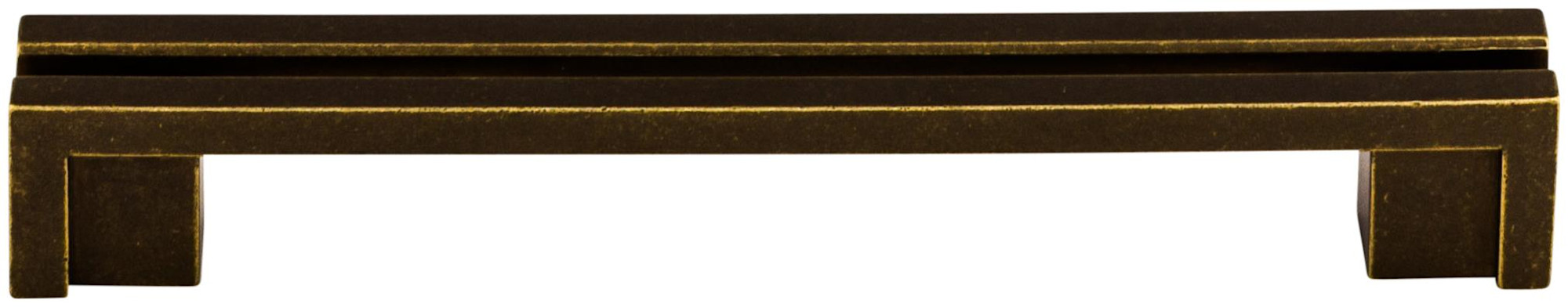 Top Knobs TK56 Flat 5 Inch Center to Center Handle Cabinet Pull from the Sanctuary Collection German Bronze Cabinet Hardware Pulls Handle