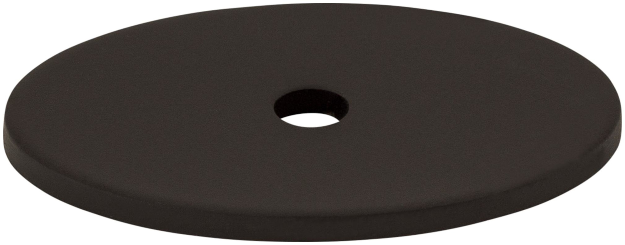 Photos - Furniture Hardware Inch Top Knobs TK60 1-1/2  Medium Oval Cabinet Knob Backplate from the Sanctuary Series Flat Black Cabinet Hardware Cabinet H 