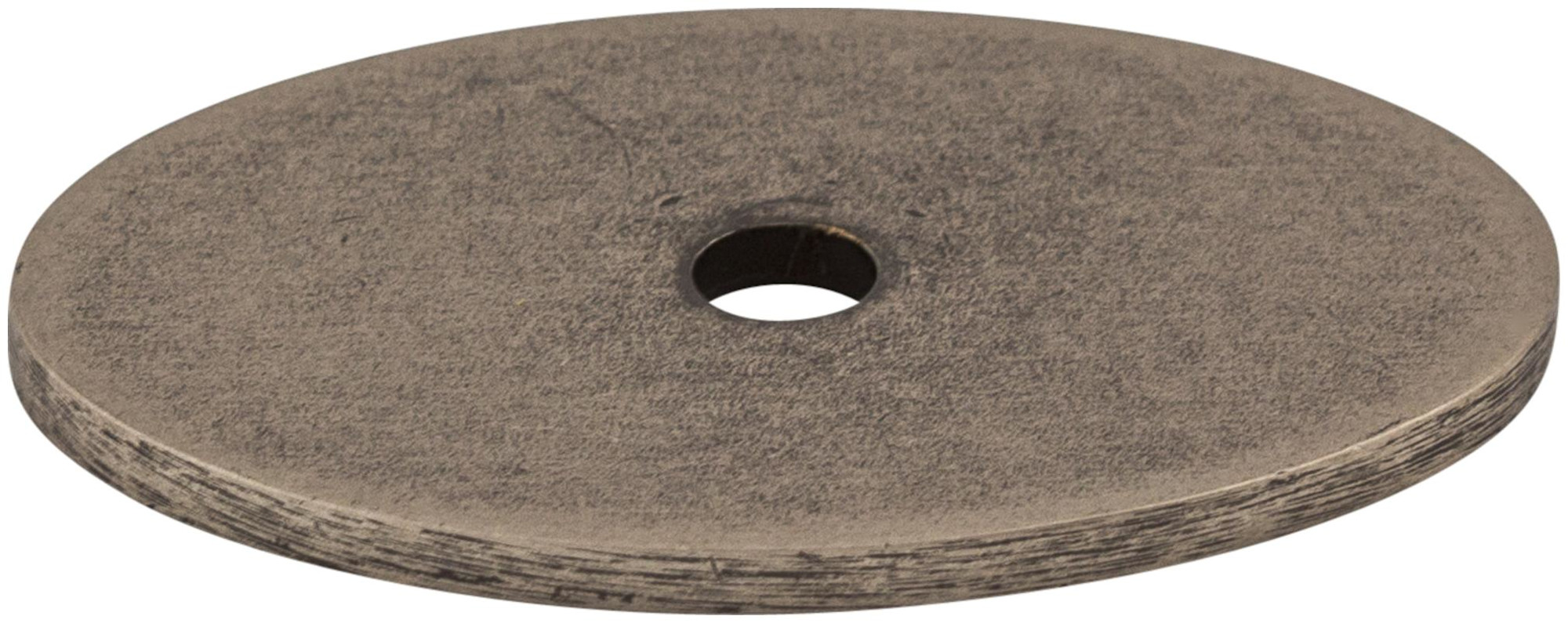 Photos - Furniture Hardware Inch Top Knobs TK60 1-1/2  Medium Oval Cabinet Knob Backplate from the Sanctuary Series Pewter Antique Cabinet Hardware Cabin 