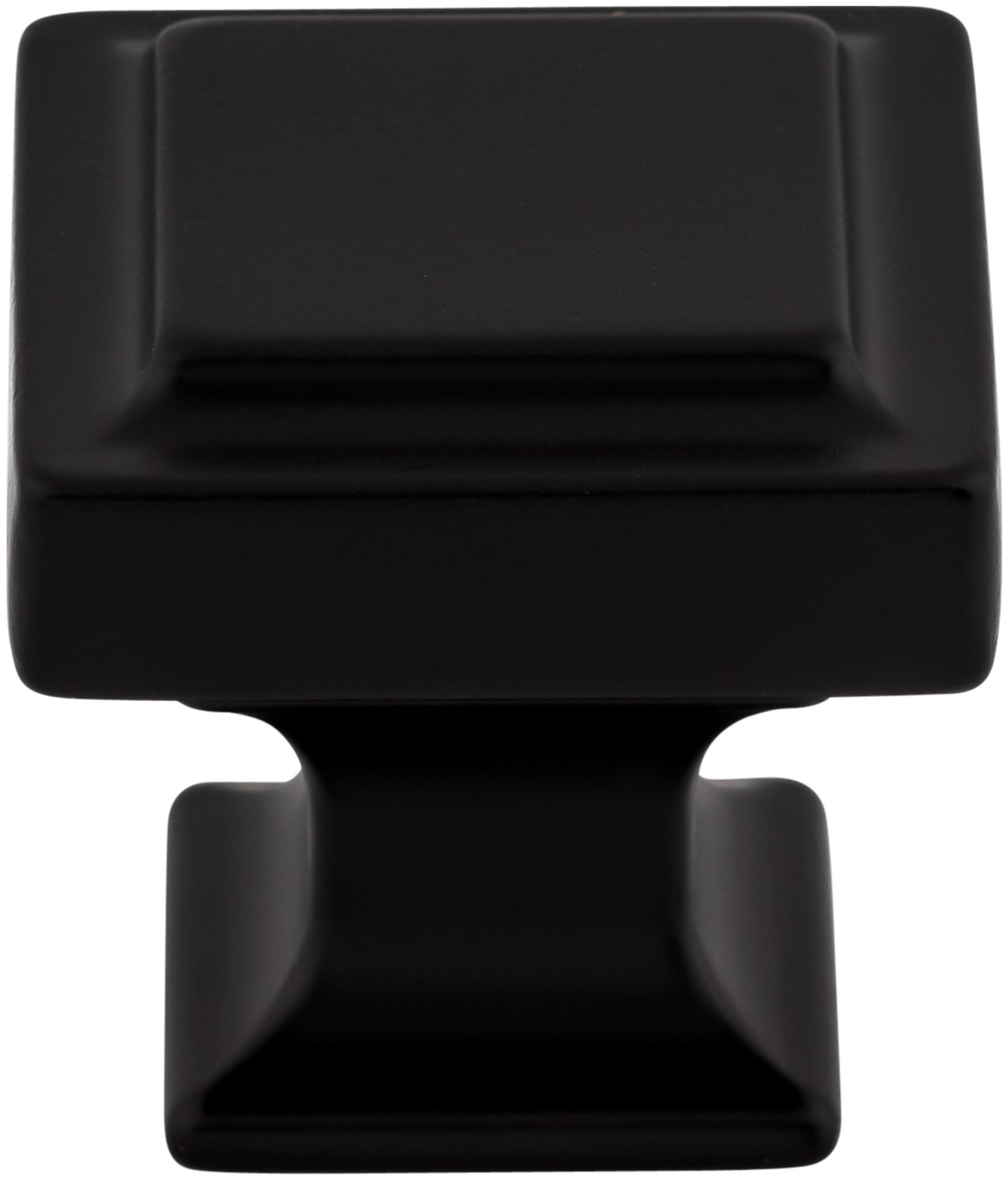 Photos - Furniture Hardware Top Knobs TK702 Ascendra 1-1/4 Inch Square Cabinet Knob from the Transcend Collection Flat Black Cabinet Hardware Knobs Squa
