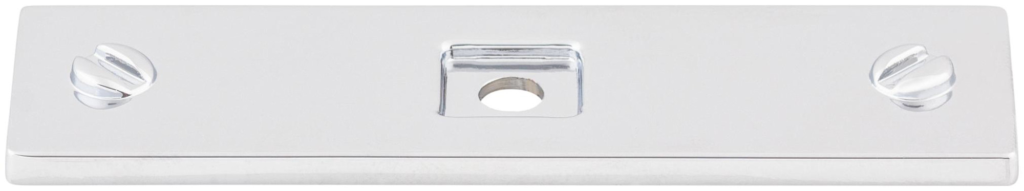 Photos - Furniture Hardware Top Knobs TK741 Channing 3 Inch Long Cabinet Knob Backplate from the Barrington Series Polished Chrome Cabinet Hardware Cabi
