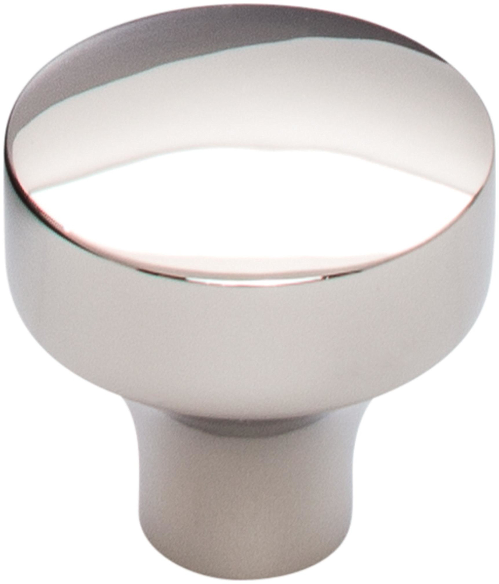 Photos - Furniture Hardware Top Knobs TK900 Kinney 1-1/8 Inch Mushroom Cabinet Knob from the Lynwood Collection Polished Nickel Cabinet Hardware Knobs M