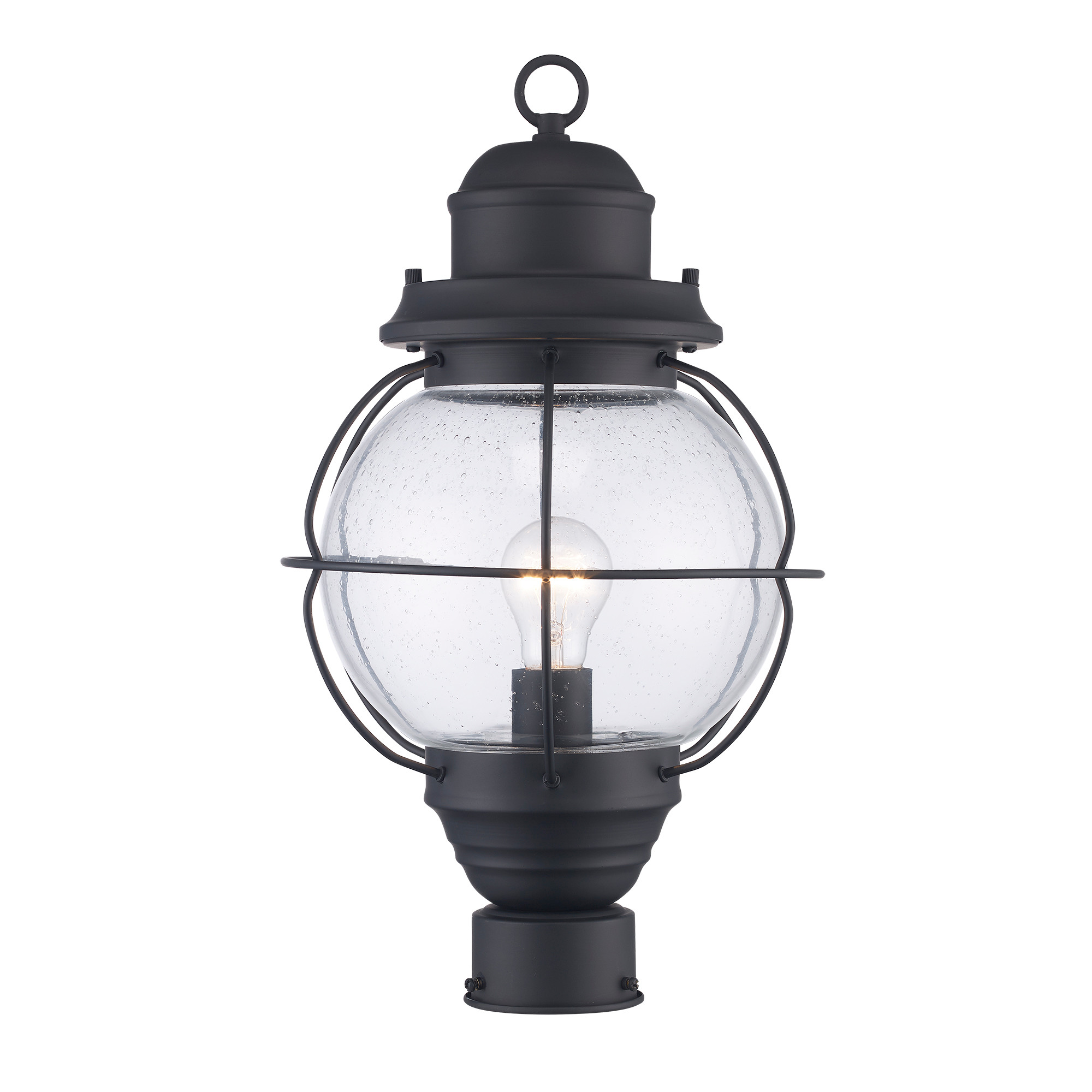 Photos - Floodlight / Street Light Trans Globe Lighting 69905 Nautical 1 Light Outdoor Post Light Black Outdoor Lighting Post Lights Post Mount Post Lights 699