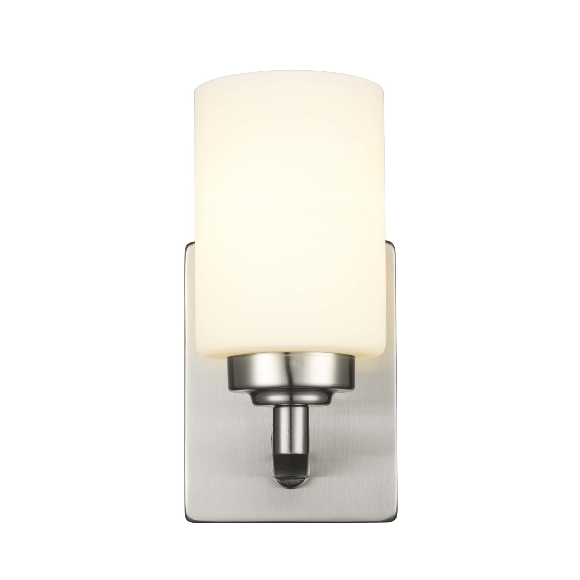Photos - Chandelier / Lamp Trans Globe Lighting 70521 Mod Pod 9" Tall Wall Sconce Brushed Nickel Indoor Lighting Wall Sconces Up Lighting 70521 BN 