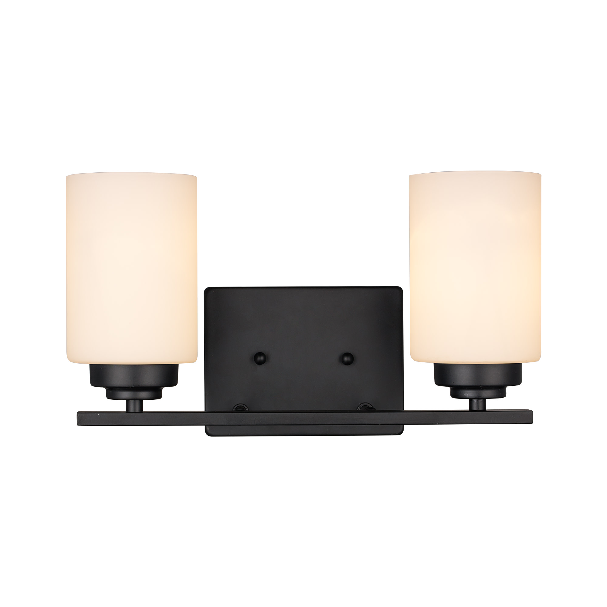 Photos - Chandelier / Lamp Trans Globe Lighting 70522 Mod Pod 2 Light 14" Wide Bathroom Vanity Light Black Indoor Lighting Bathroom Fixtures Vanity Lig 