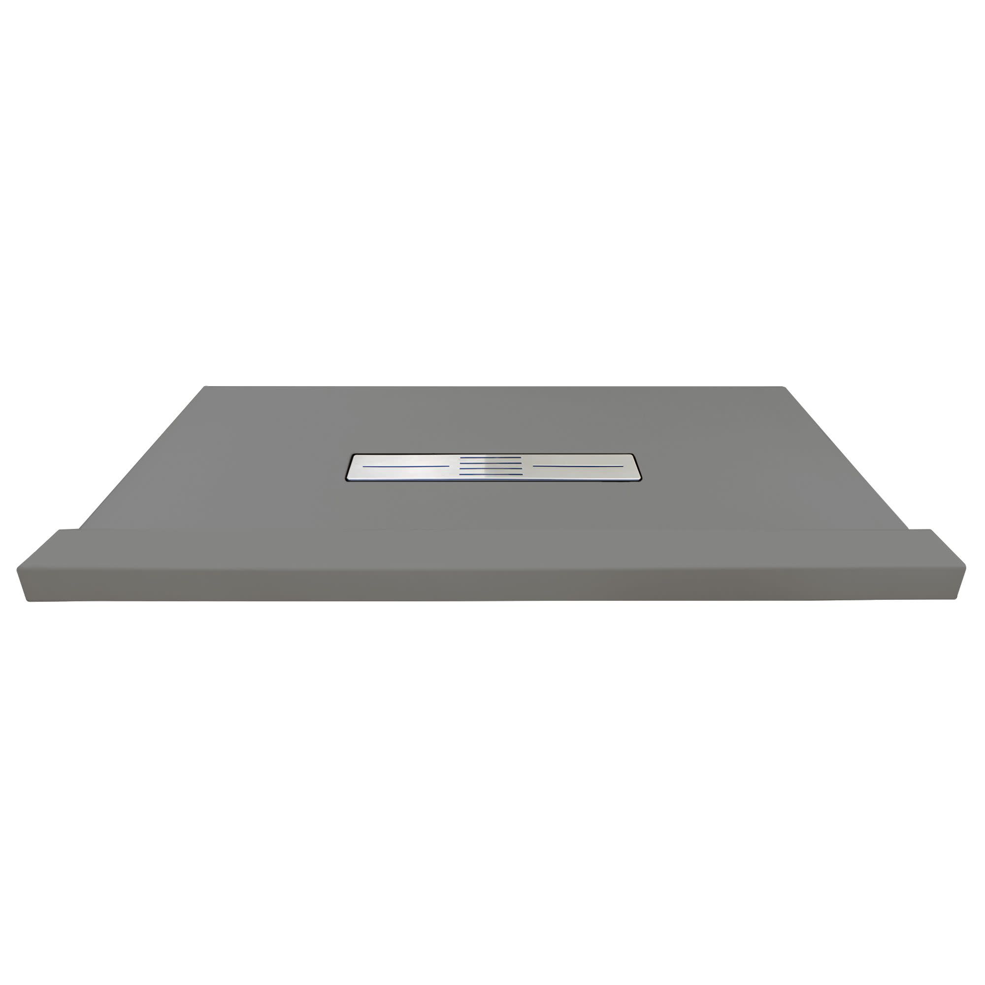 Photos - Shower Tray A&D Transolid FZST6048C 59-1/8" x 48-1/2" Rectangular Shower Base with Single Threshold and Center Drain Dark Grey Shower Stalls 