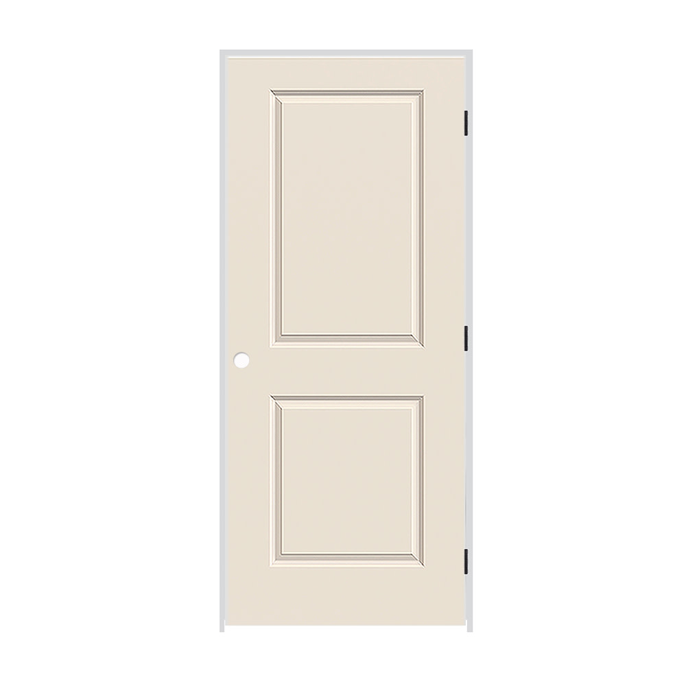 Photos - Interior Door Primed Trimlite 2068MHCCARLH10B6916 24" x 80"  2-Panel Carrera Molded Hollow Core 6-9/16" Jamb Left Hand Prehung Door with Oi 