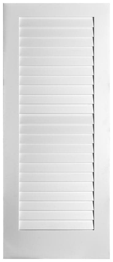 Photos - Interior Door Primed Trimlite 2468138-8733pll 28" W x 80" H Plantation Full Louver  Solid Core Interior Passage Door Slab  Doors Pass 