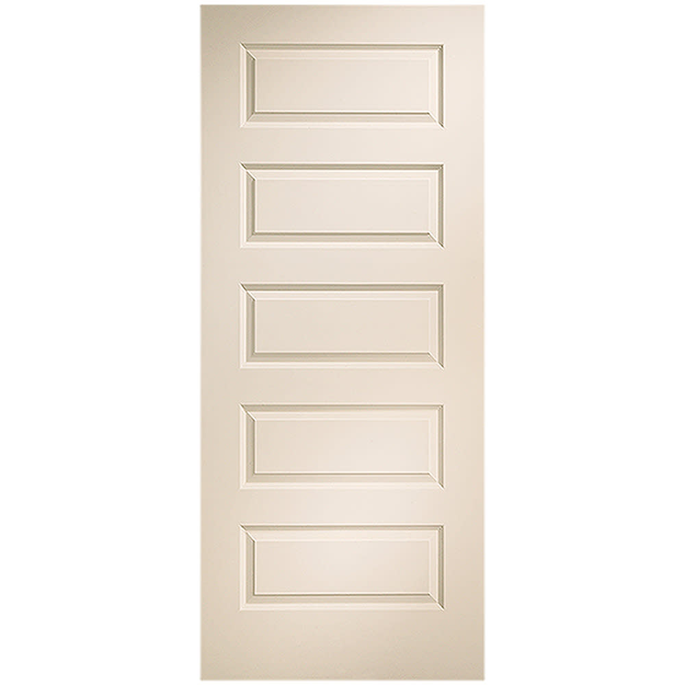 Photos - Interior Door Primed Trimlite 32" x 80"  5-Panel Rockport Molded Hollow Core Slab Door - 2868MHCROC 2868MHCROC 