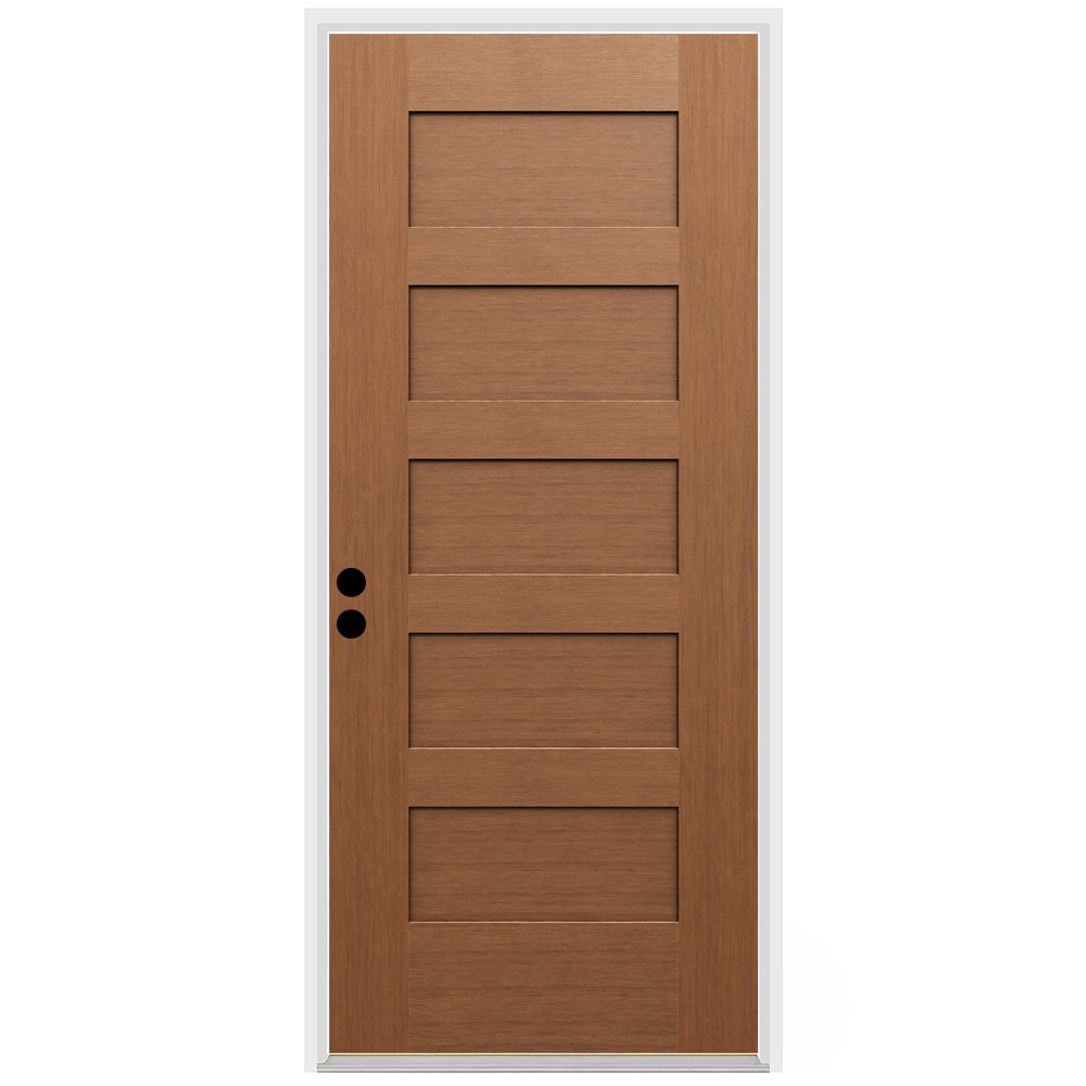 Photos - Front Door Bronze Gym Trimlite 3068RHISP-5PSHK491610BM 36" W x 80" H 5-Panel Contemporary Right-Hand Inswing Exterior Prehung Entry Door with Oil 