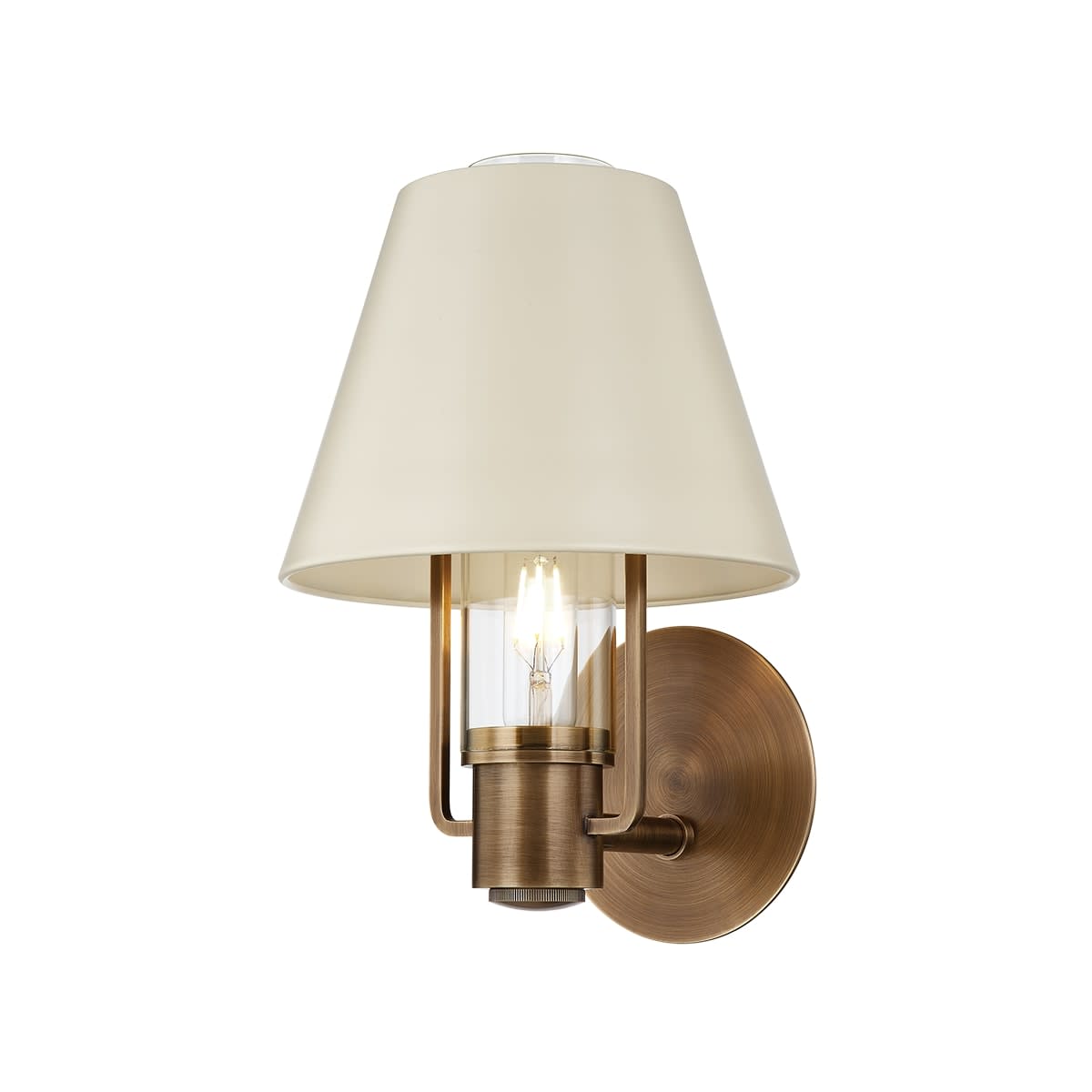 Photos - Chandelier / Lamp Amazon Troy Lighting B1613 Kindle 13" Tall Wall Sconce Patina Brass / Soft Sand Indoor Lighting Wall Sconces B1613-PBR/SSD 