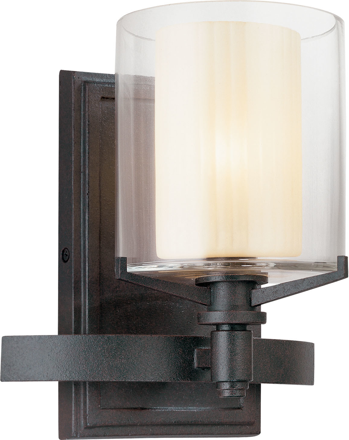 Photos - Chandelier / Lamp Arcadia Troy Lighting B1711  1 Light Bathroom Wall Sconce French Iron Indoor Lighting Bathroom Fixtures Bathroom Sconce B1711 