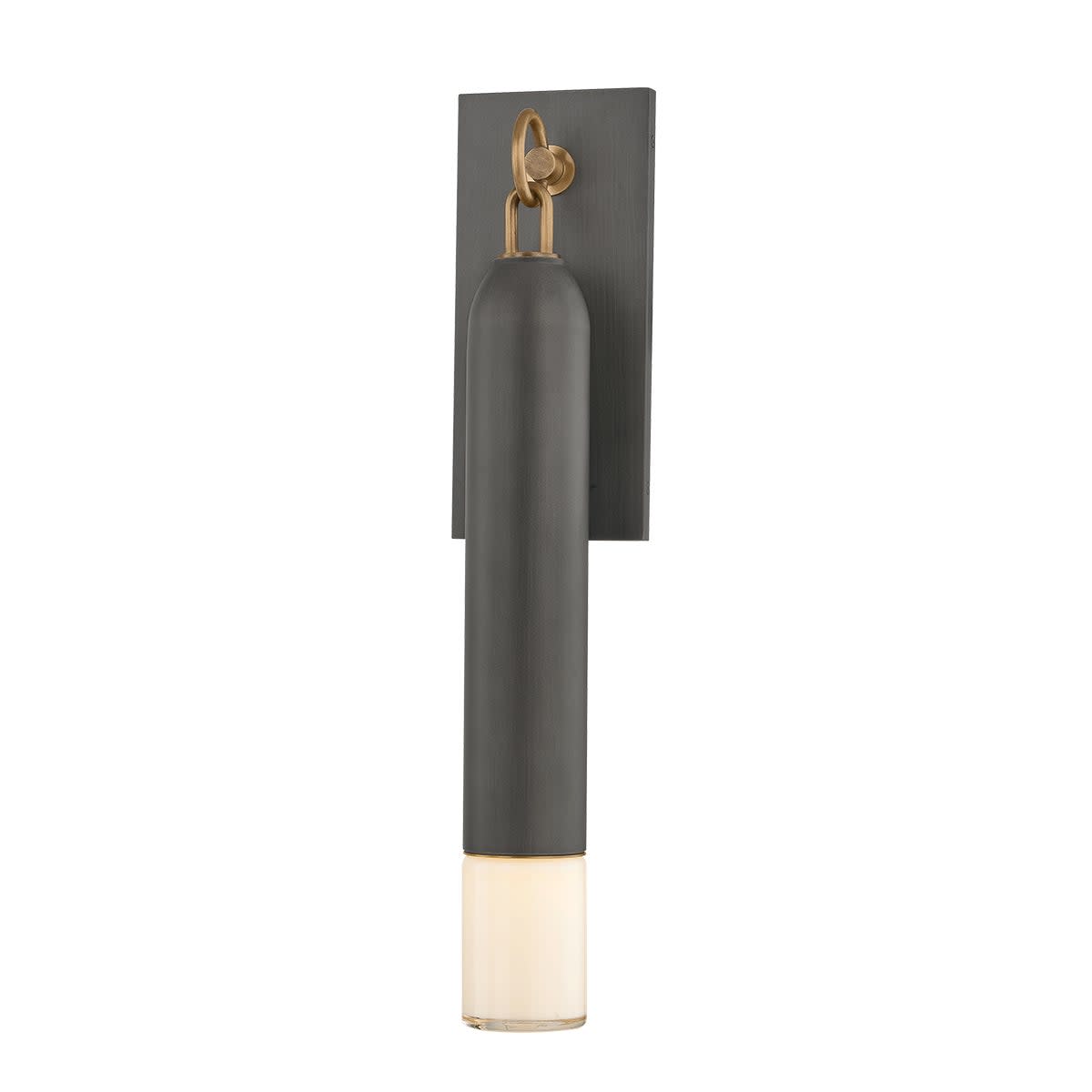 Photos - Chandelier / Lamp Osprey Troy Lighting B5623 23" Tall Wall Sconce Patina Brass / Graphite Indoor Lighting Wall Sconces B5623-PBR/GRA
