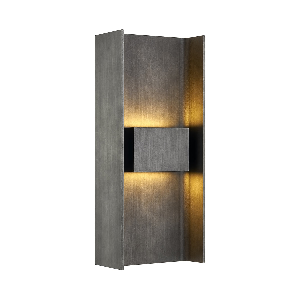 Photos - Floodlight / Street Light Scotsman Troy Lighting B7292  2 Light 18" Tall LED Outdoor Wall Sconce Graphite Outdoor Lighting Wall Sconces B7292-GRA 
