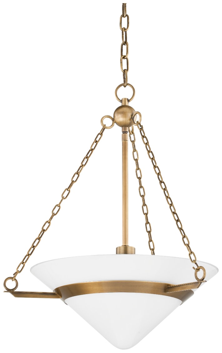 Photos - Chandelier / Lamp Troy Lighting F8320 Amador 20" Wide Pendant Patina Brass Indoor Lighting Pendants F8320-PBR