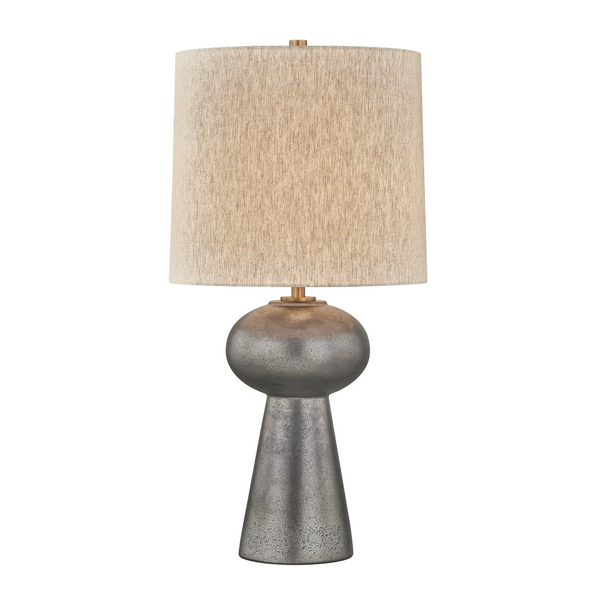 Photos - Desk Lamp McAlpine Troy Lighting PTL3028  28" Tall Buffet Table Lamp Patina Brass / Ceramic Ancient Bronze Lamps Table Lamps PTL3028-PB 