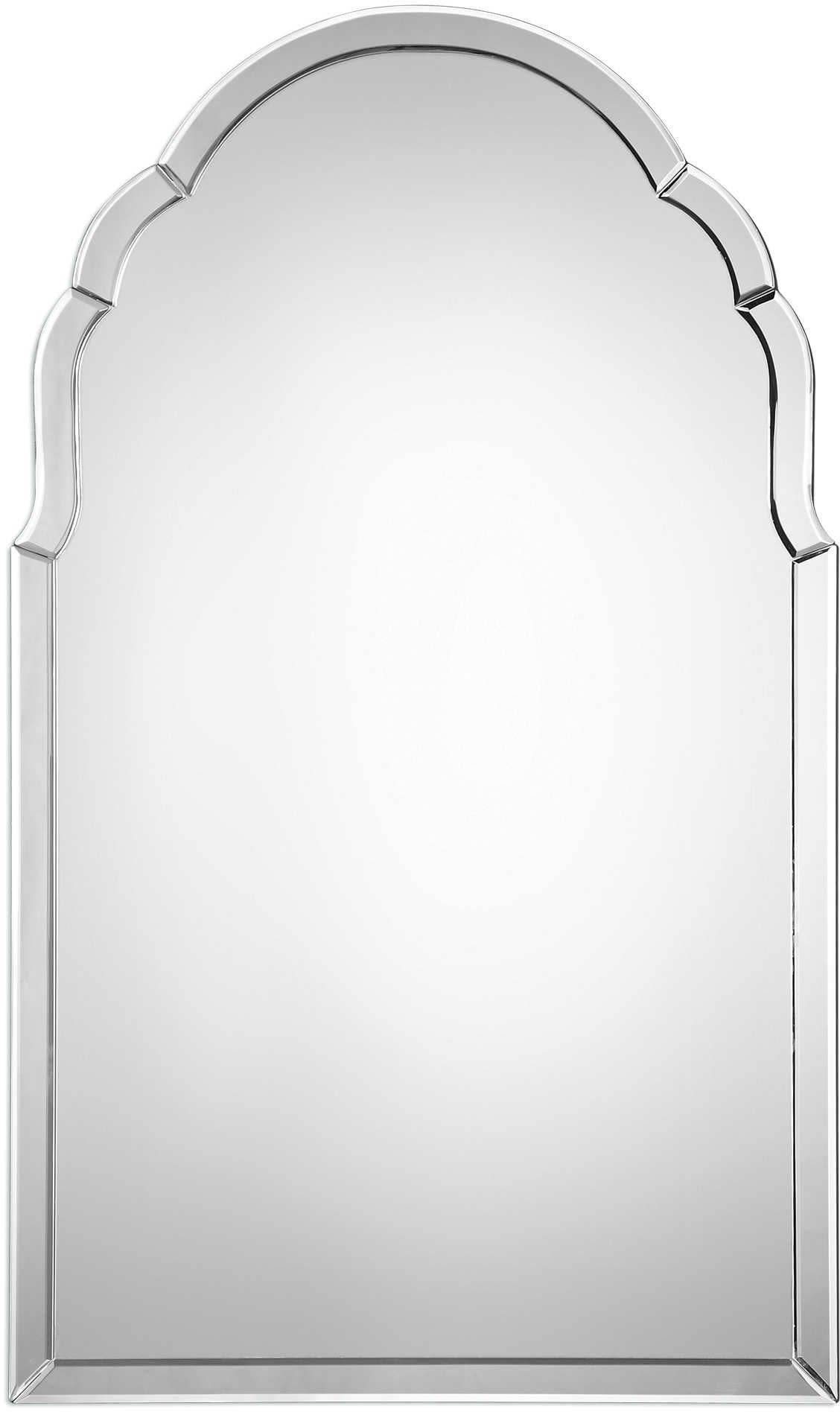 Photos - Wall Mirror Uttermost 09149 Brayden 24" W x 40" H Arched Framed Frameless Accent Mirror Home Decor Mirrors Accent Mirror