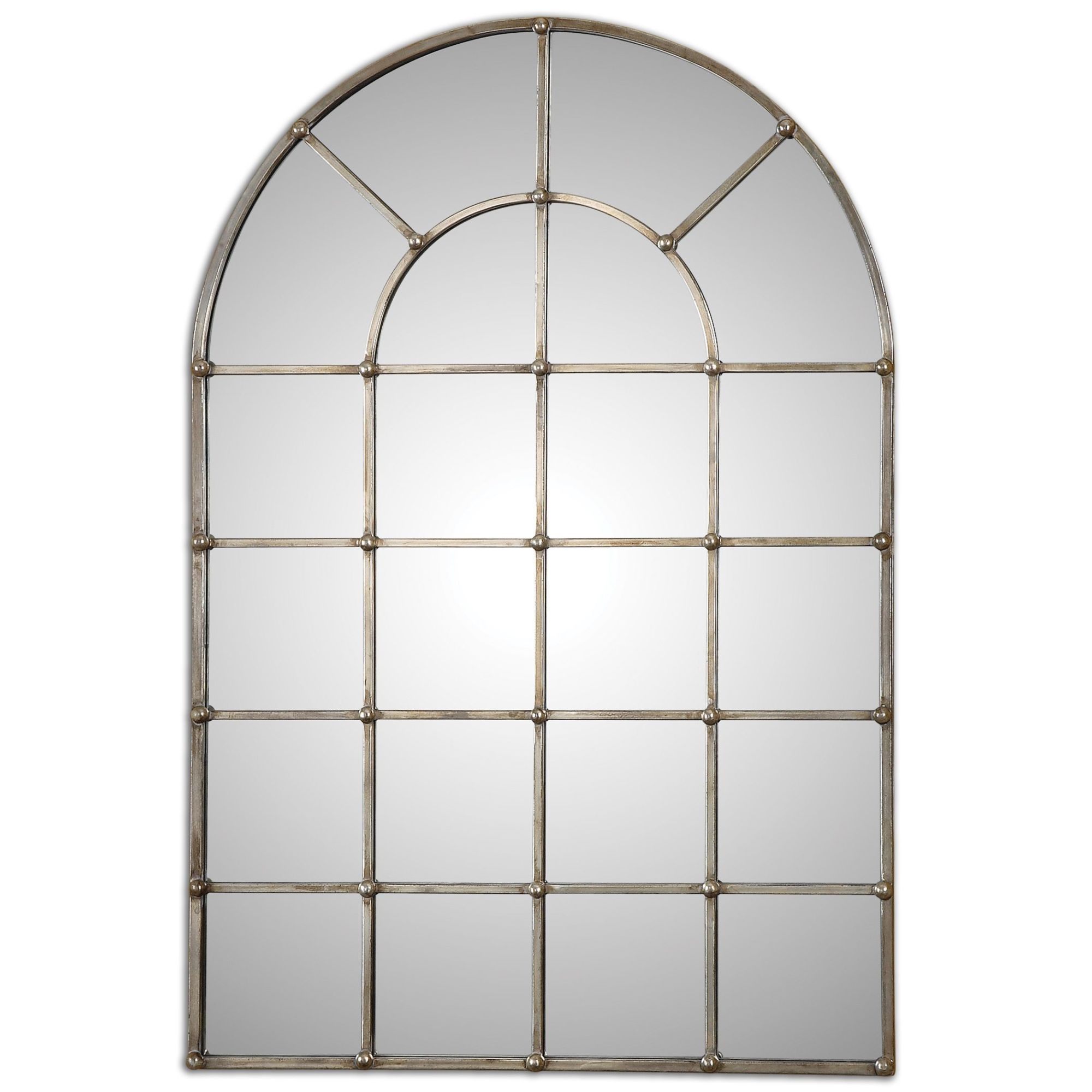 Photos - Wall Mirror Uttermost 12875 Barwell Arch 29-1/2" W x 44-1/8" H Arched Framed Accent Mirror Oxidized Silver Home Decor Mirrors Accent Mir 