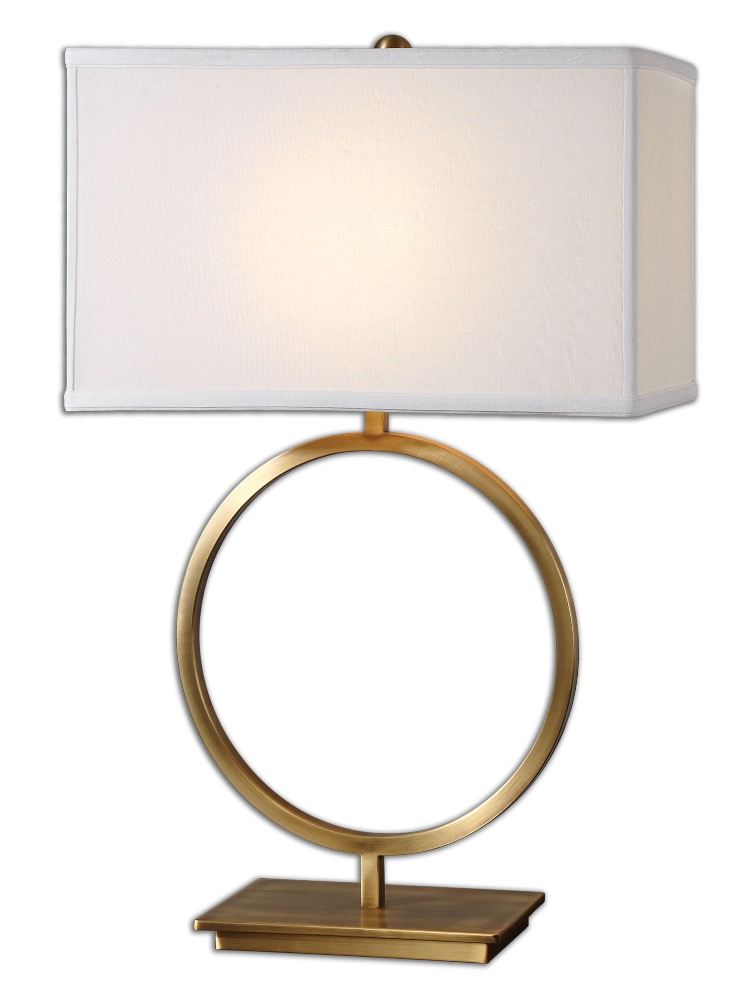 Photos - Desk Lamp Uttermost 26559-1 Duara 1 Light Table Lamp Plated Brushed Brass Lamps Table Lamps 