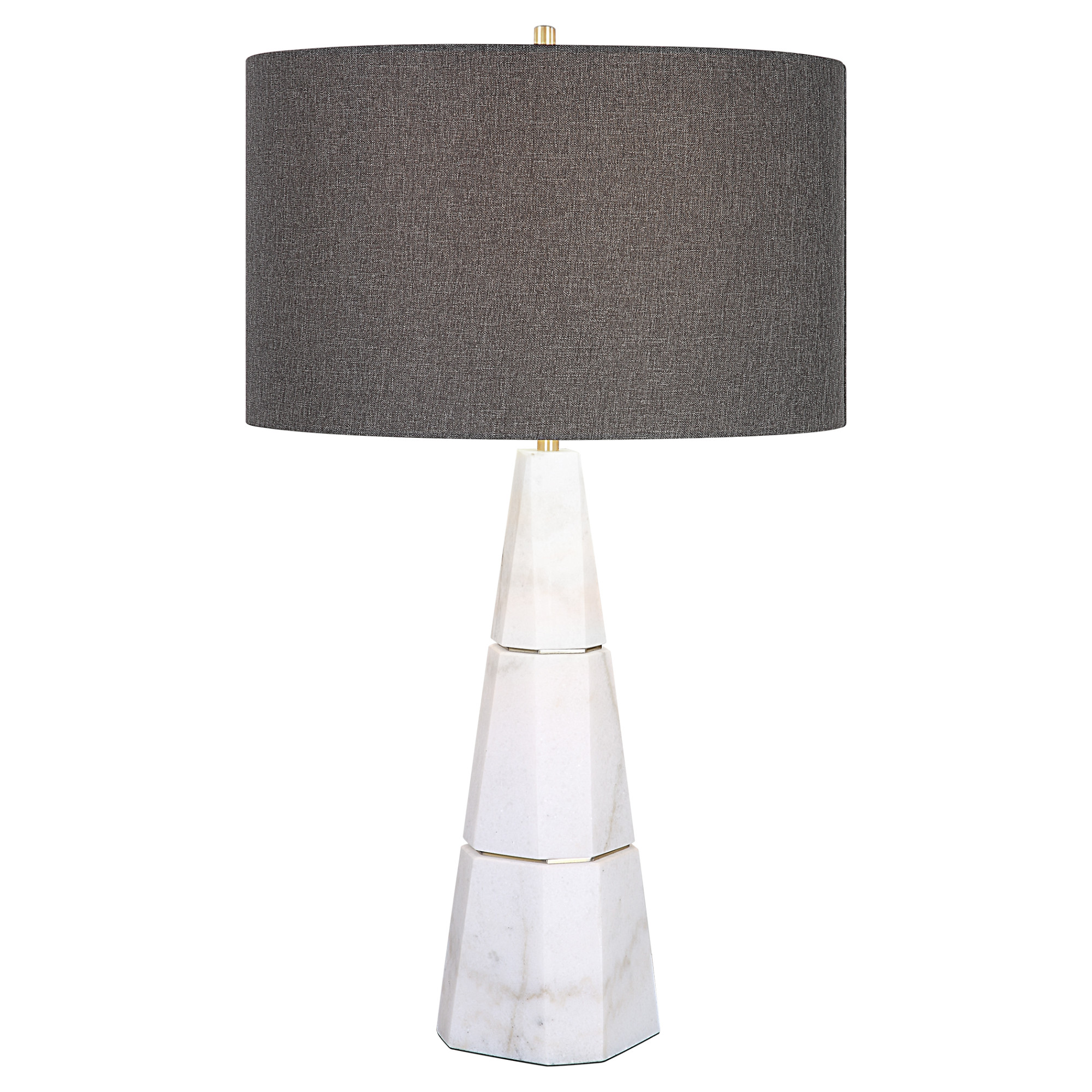 Photos - Desk Lamp Uttermost 29997 Citadel 29" Tall Marble Table Lamp White Lamps Table Lamps 