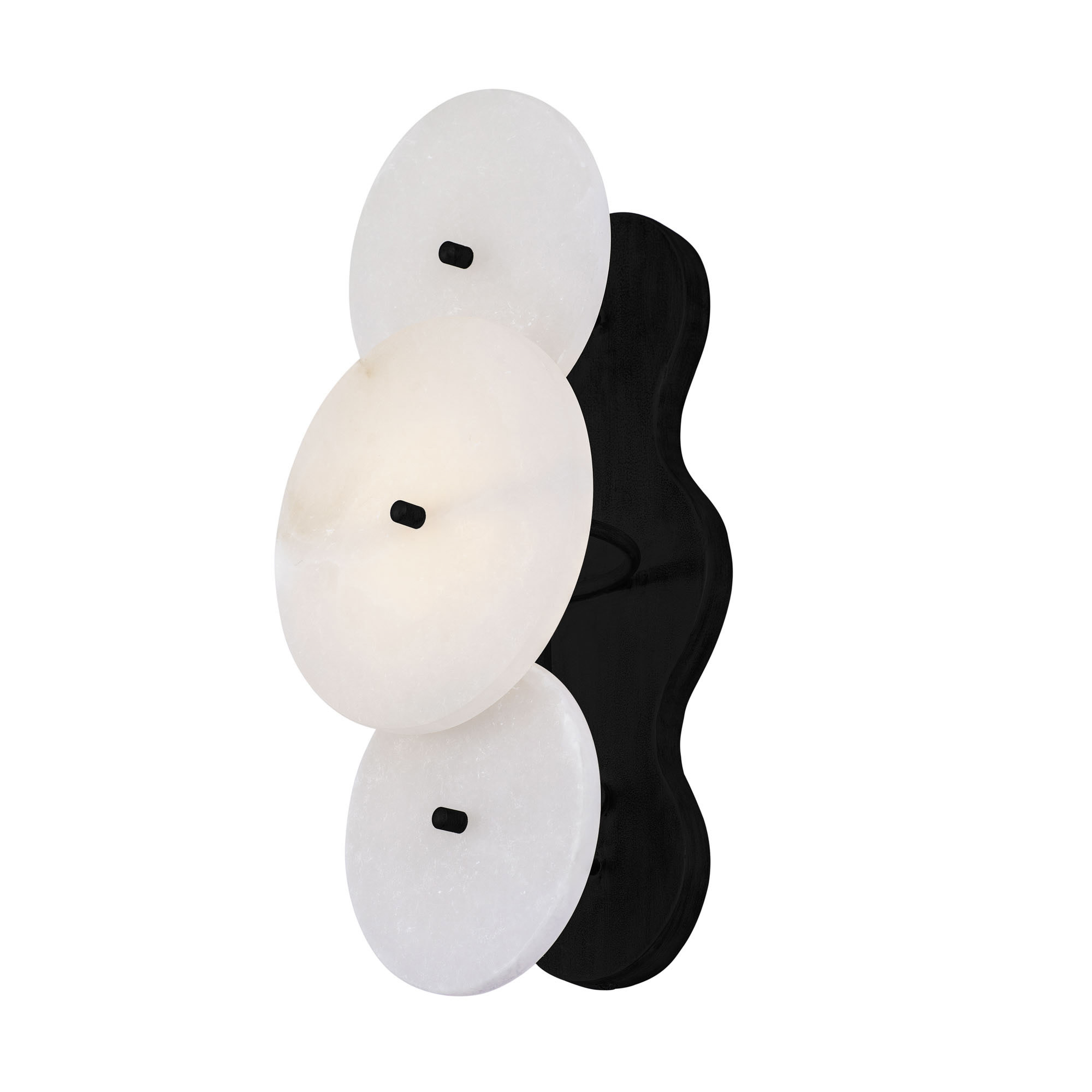 Photos - Chandelier / Lamp Varaluz 370W01 Cosmos 14" Tall Wall Sconce Matte Black Indoor Lighting Wall Sconces 370W01MB