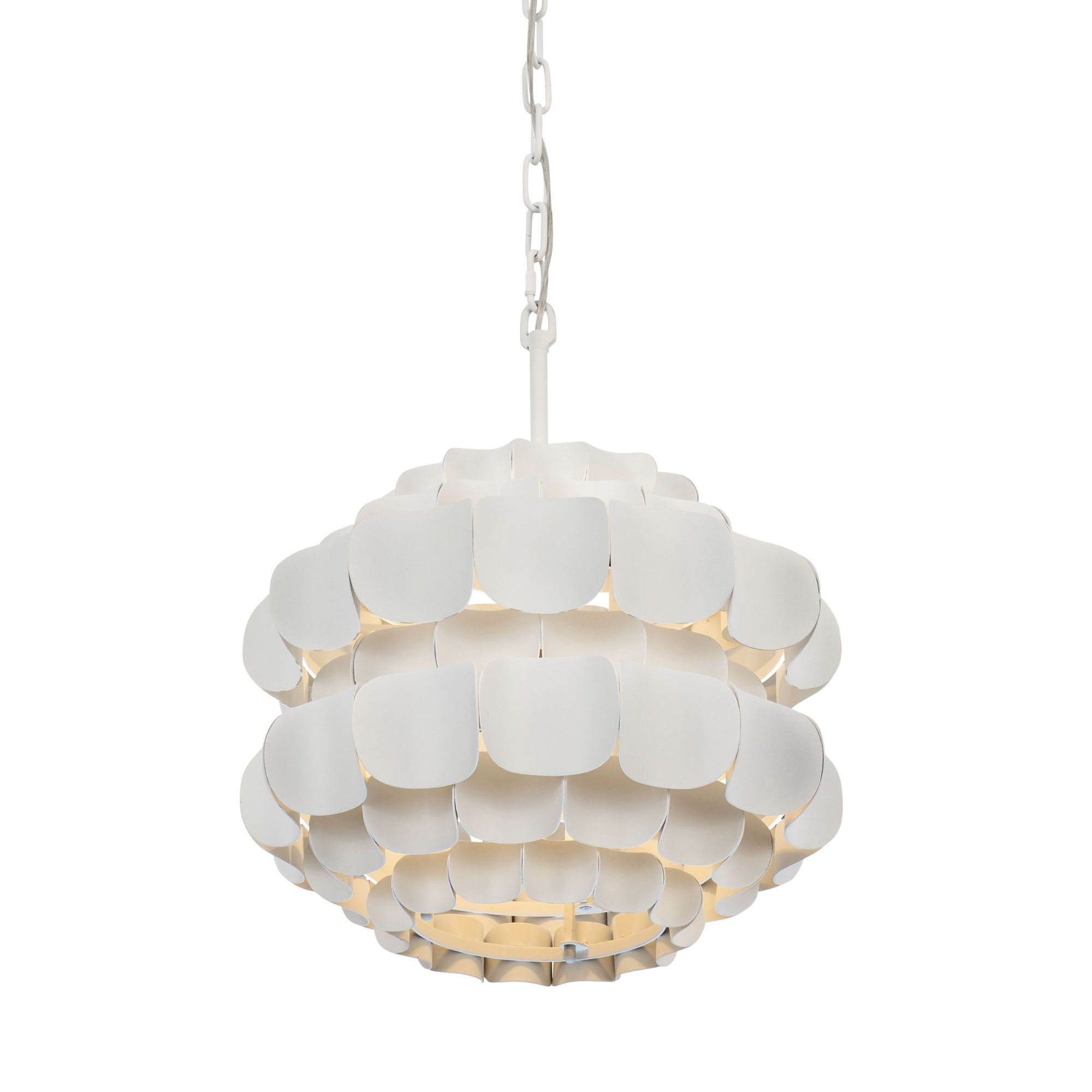 Photos - Chandelier / Lamp Wide Varaluz 382P01 Swoon 16"  Pendant Matte White Indoor Lighting Pendants 382P01MW 