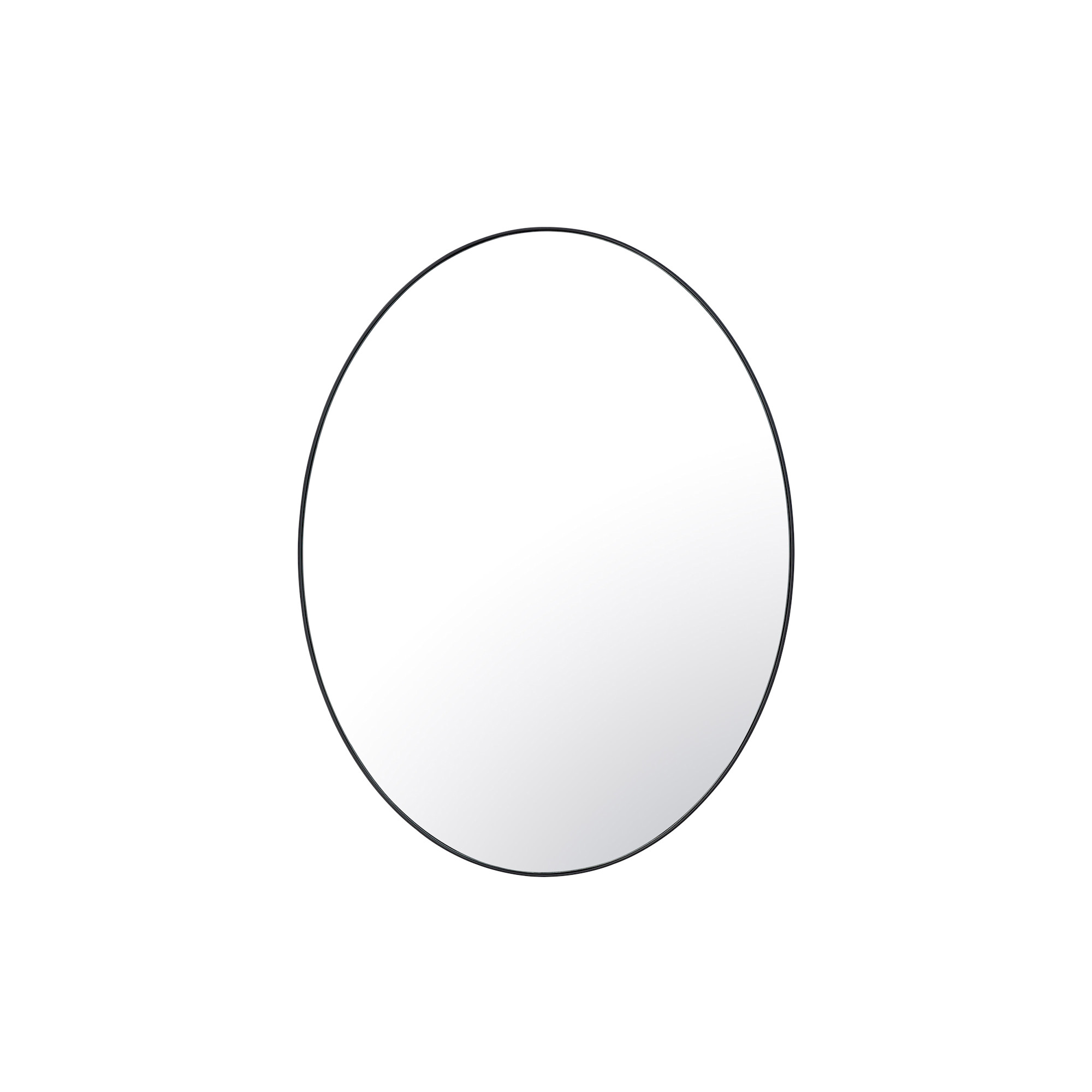 Photos - Bathroom Mirror Varaluz 458MO22 Tablet 22"W x 30"H Oval Flat Steel Framed Wall Mounted  Black Home Decor Mirrors Bathroom Mir