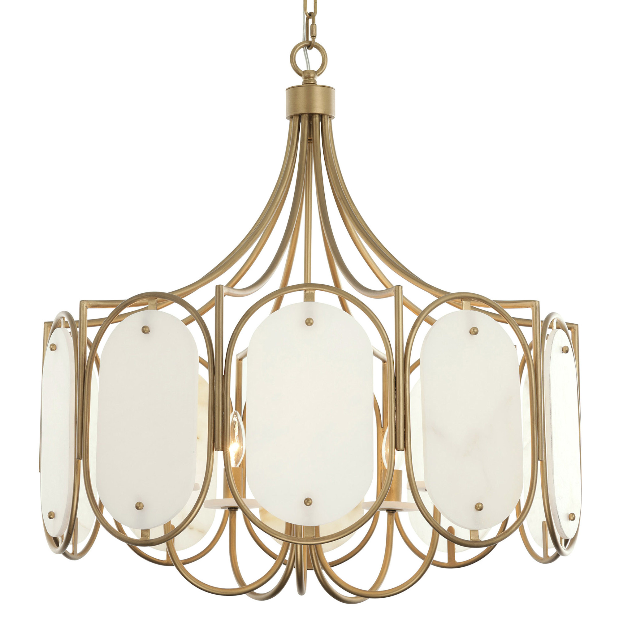 Photos - Chandelier / Lamp Varaluz 556P05 Panelist 5 Light 26" Wide Drum Chandelier Brass Kisser Indoor Lighting Chandeliers 556P05BK