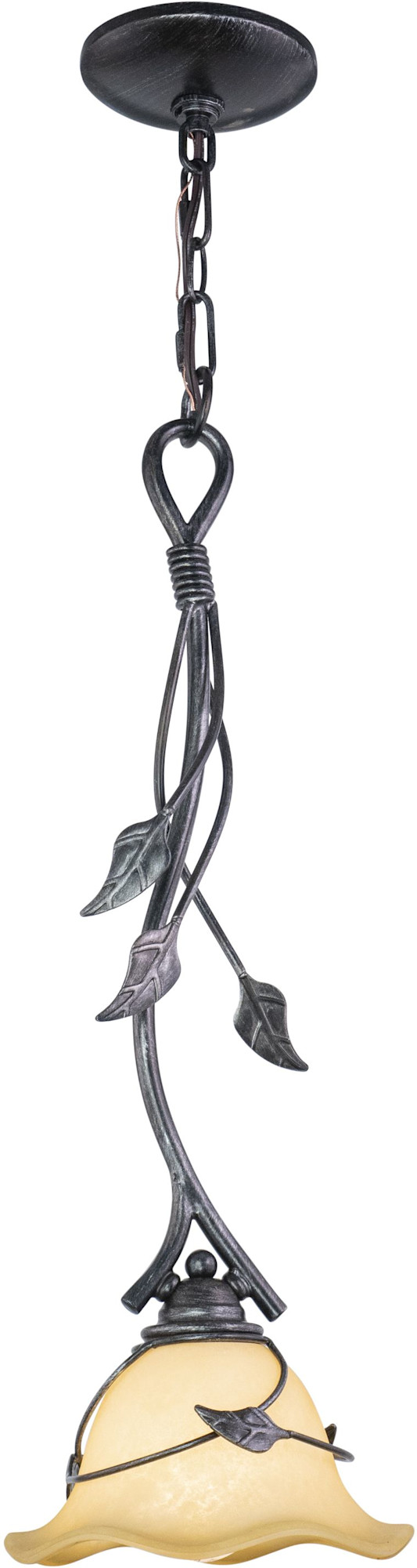 Photos - Chandelier / Lamp Vaxcel Lighting PD38807 Vine 1 Light Mini Pendant Oil Shale Indoor Lighting Pendants PD38807OL