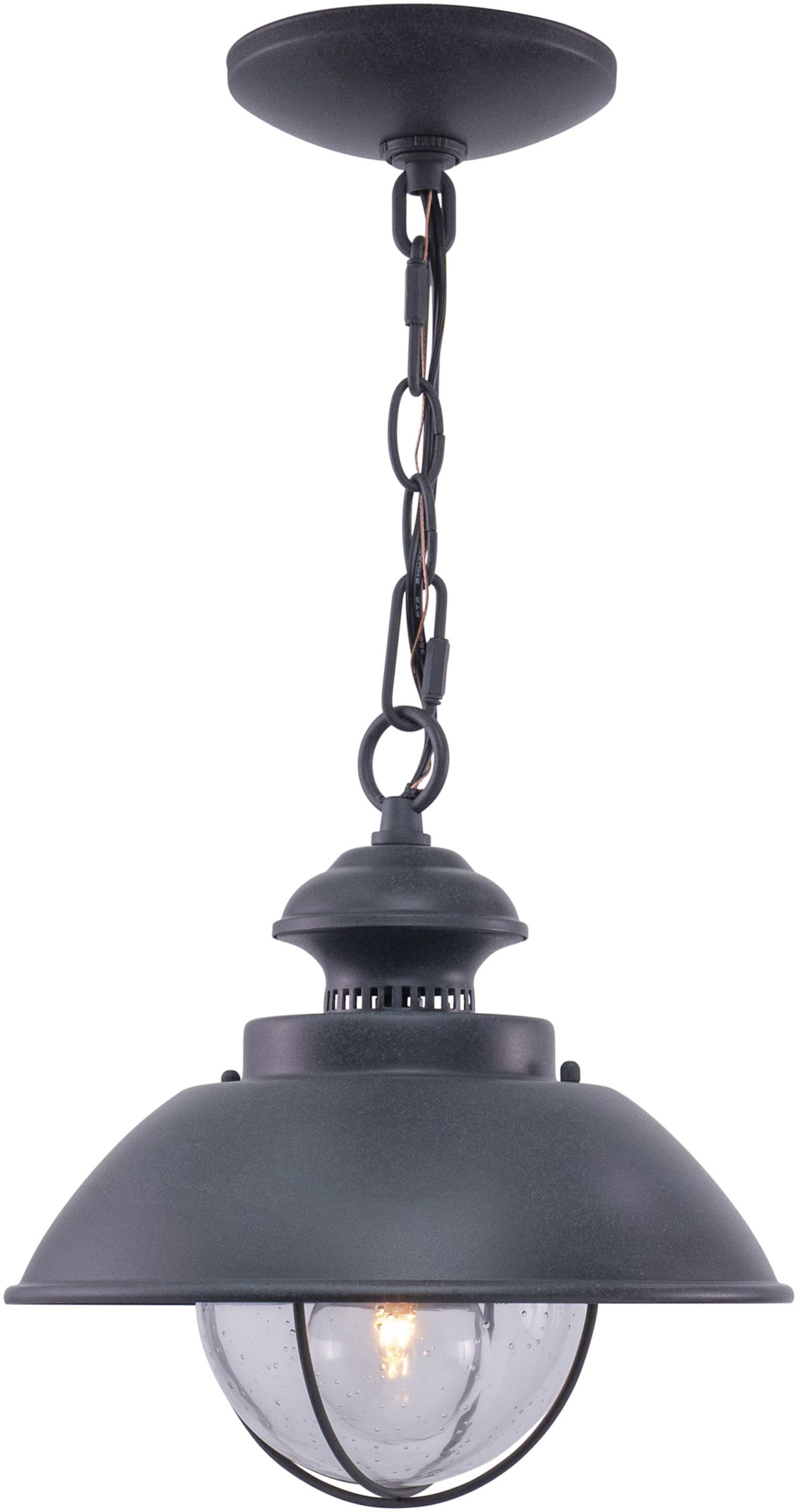 Photos - Floodlight / Street Light Vaxcel Lighting OD21506 Harwich 1 Light Outdoor Pendant Textured Gray Outdoor Lighting Pendants T0265