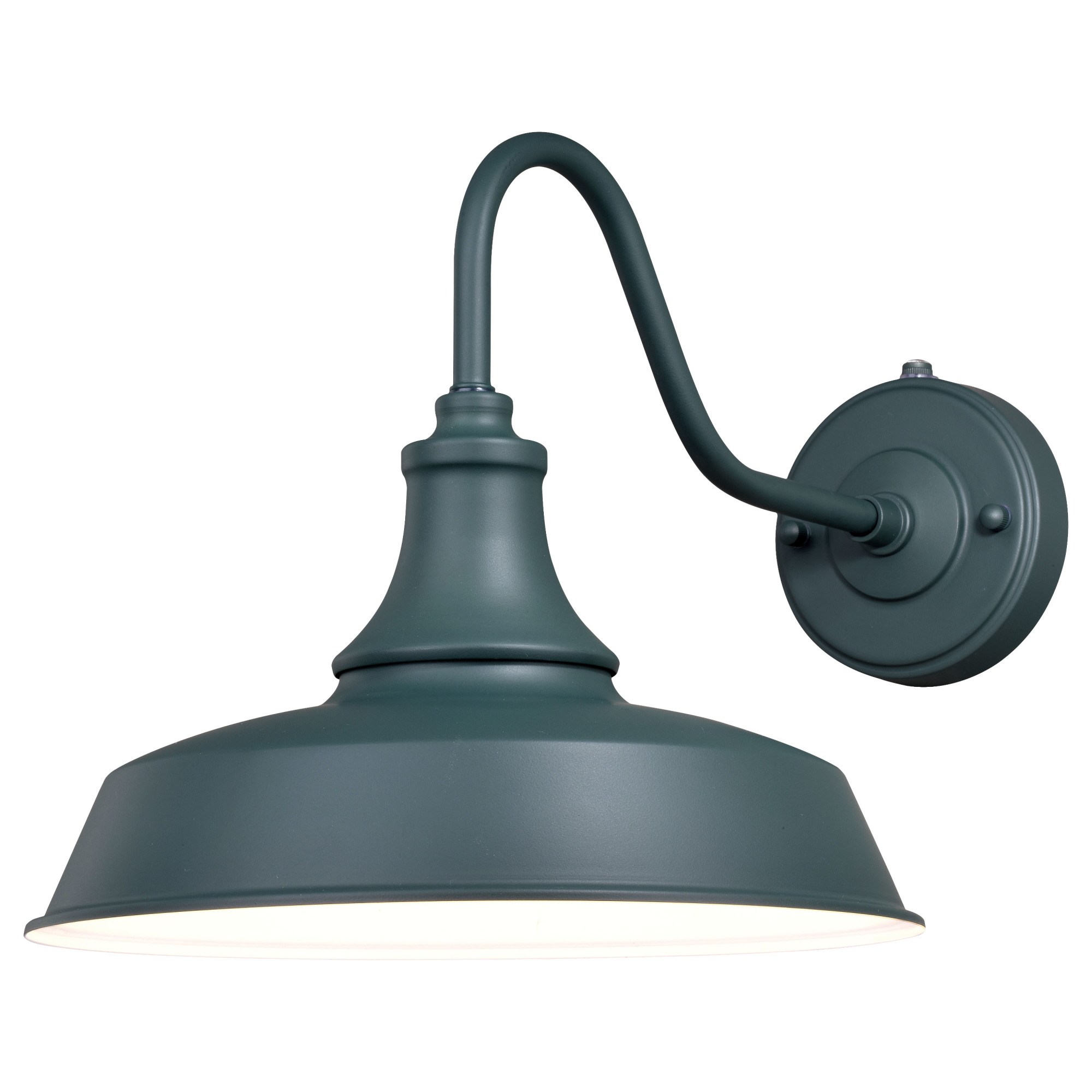 Photos - Floodlight / Street Light Vaxcel Lighting T0368 Dorado Single Light 11-1/2" Tall Outdoor Wall Sconce Hunter Green with Inner White Outdoor Lighting Wa
