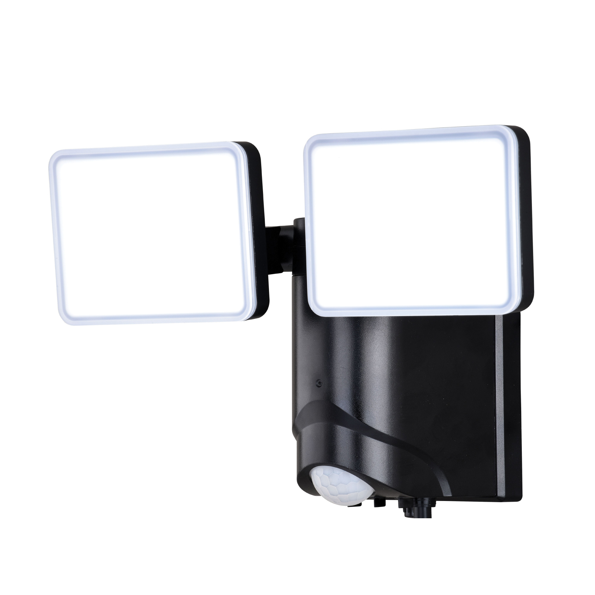 Photos - Floodlight / Street Light Sodo Vaxcel Lighting T0672  Double Light 9-1/4" Wide LED Outdoor Flood Light Black Outdoor Lighting Flood Lights 