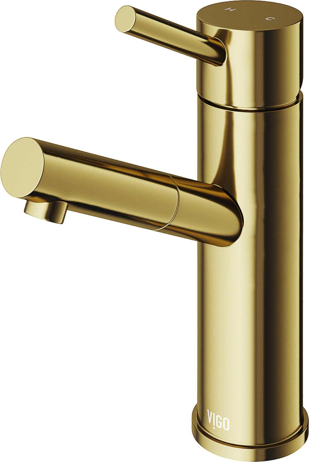 Photos - Tap Vigo VG01009 Noma 1.2 GPM 8" Single Handle Single Hole Bathroom Faucet Matte Gold Faucet Bathroom Sink Faucets Single Handle 