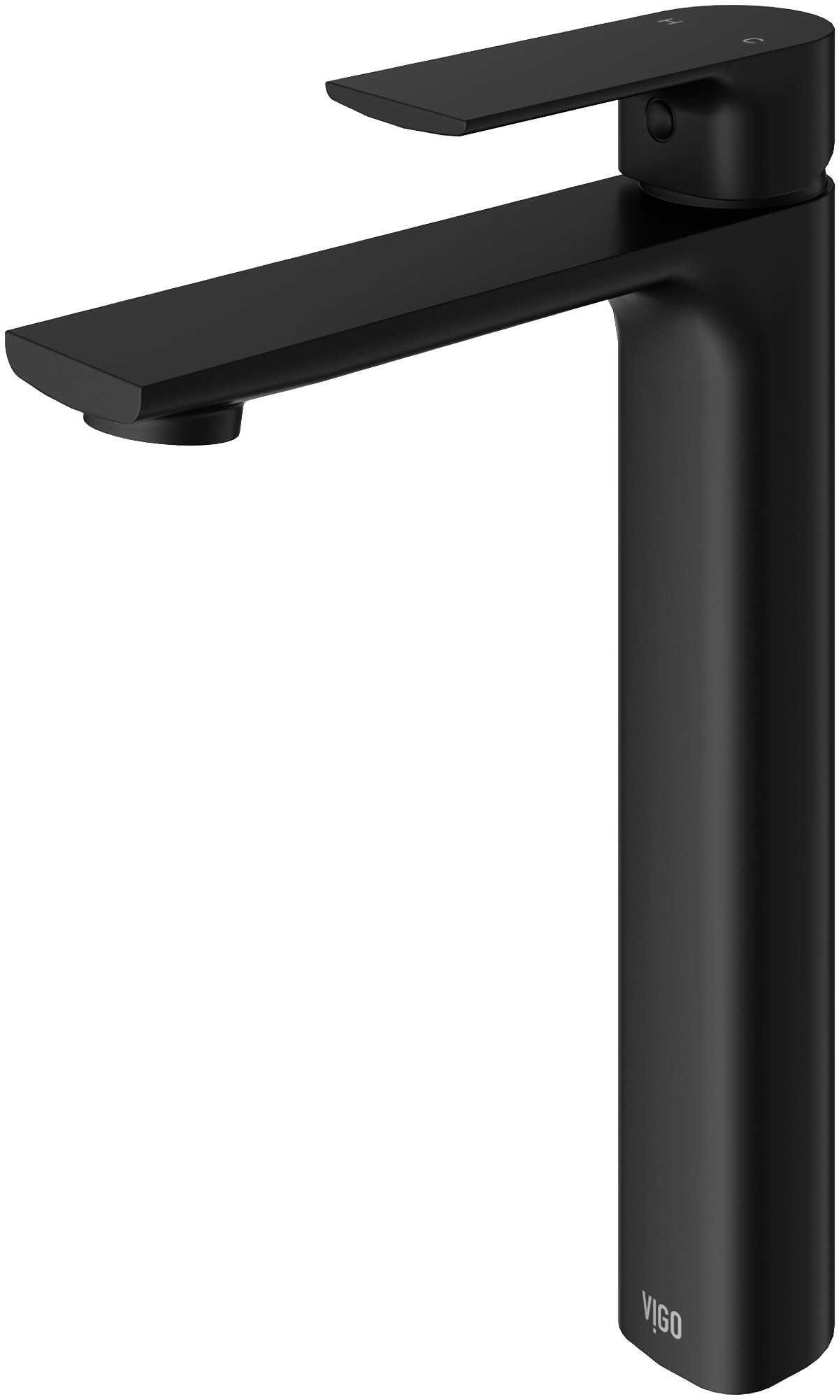 Photos - Tap Vigo VG03027 Norfolk 1.2 GPM 11" Single Handle Single Hole Vessel Bathroom Faucet Matte Black Faucet Bathroom Sink Faucets S 