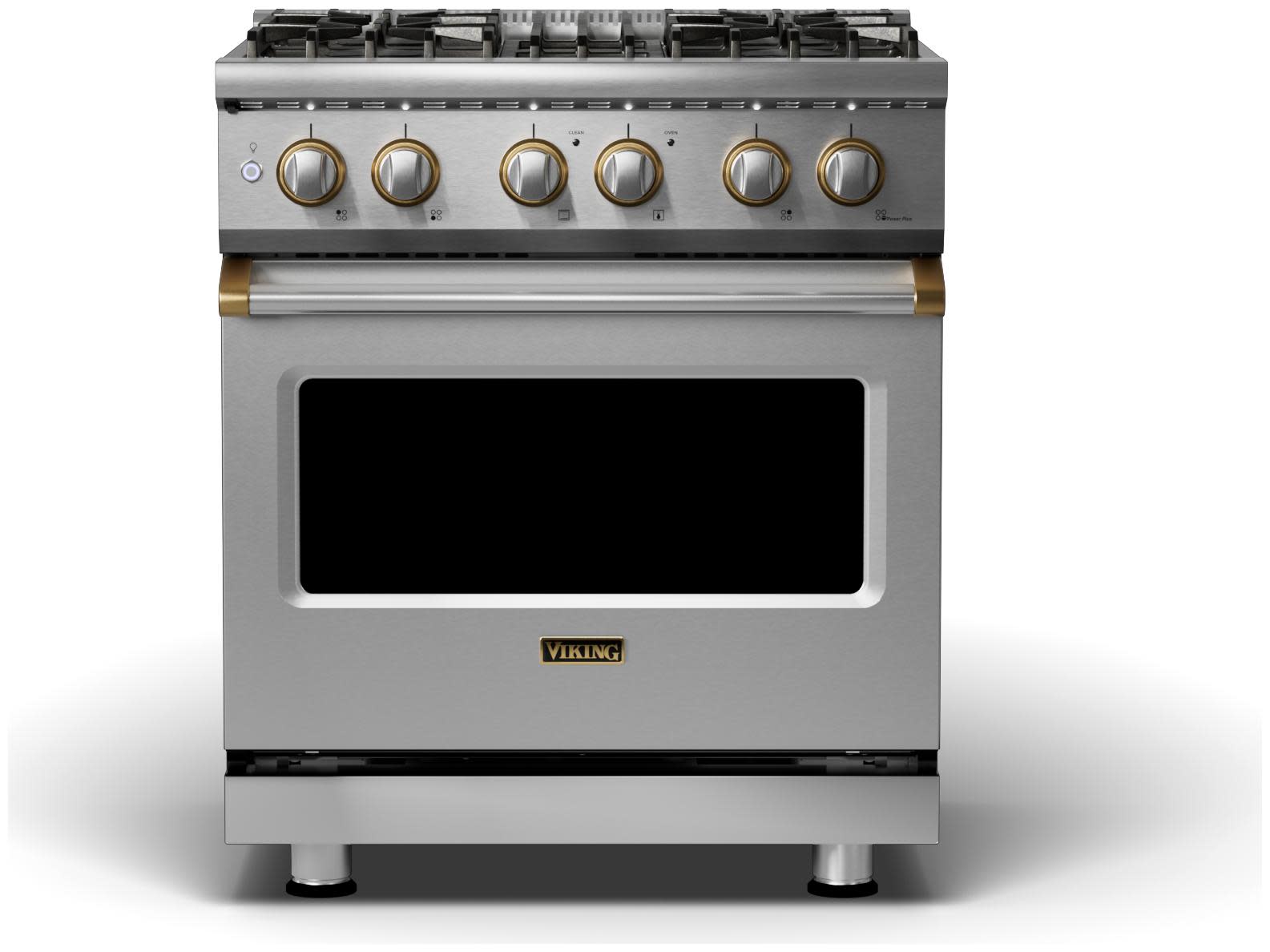Photos - Cooker VIKING VDR5304BBB 5 Series 30 Inch Wide 4.7 Cu. Ft. Free Standing Dual Fuel Range with TruConvec Convection Cooking Stainles 