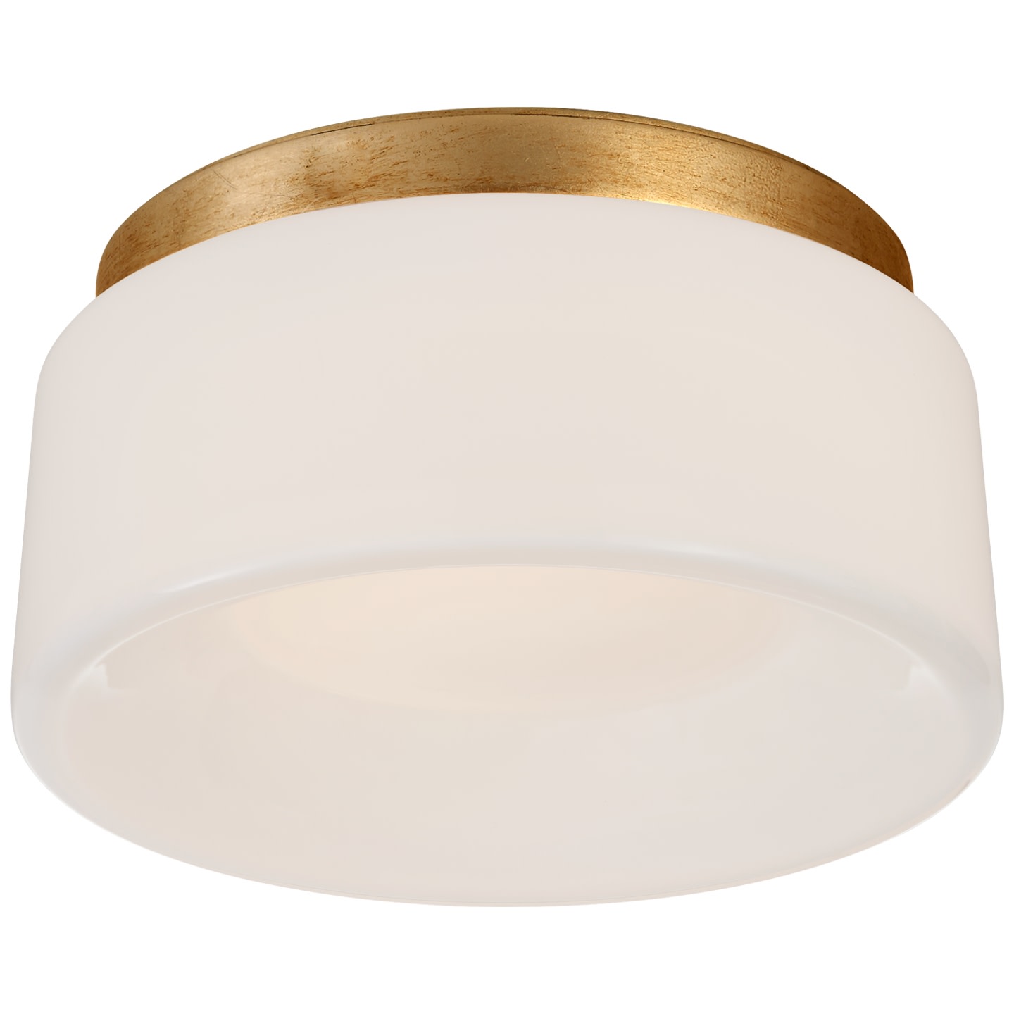 Photos - Chandelier / Lamp HALO Visual Comfort BBL4092  5.5" Solitaire with White Glass by Barbara Barry Gild Indoor Lighting Ceiling Fixtures Flush Mou 