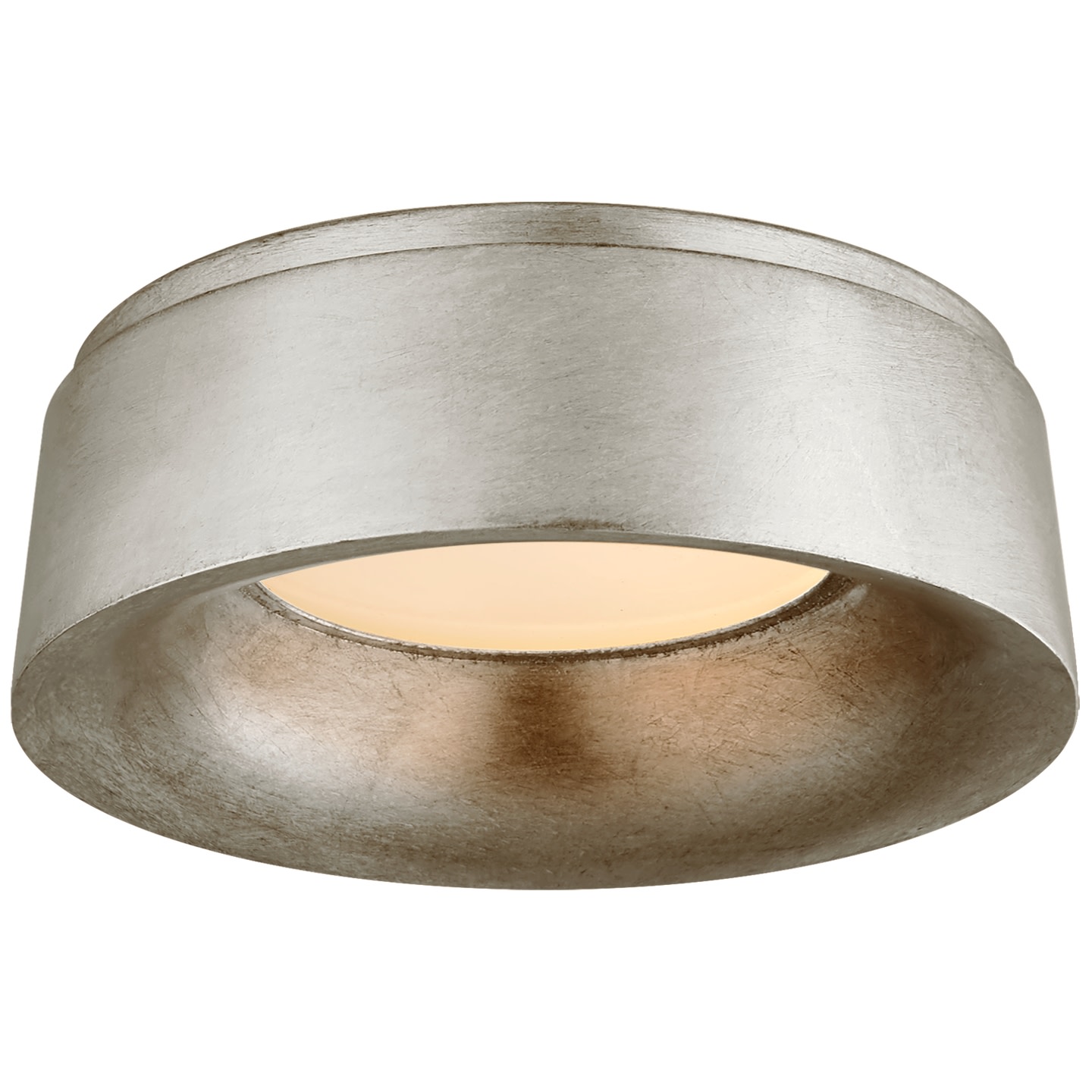Photos - Chandelier / Lamp HALO Visual Comfort BBL4094  11" Small Flush Mount by Barbara Barry Burnished Silver Leaf Indoor Lighting Ceiling Fixtures Fl 