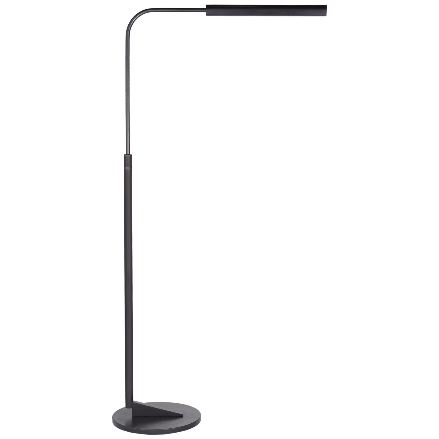Photos - Chandelier / Lamp Fowler Visual Comfort S1350 Austin 37" - 48" Adjustable LED Floor Lamp by Ian K.  Aged Iron Lamps Floor Lamps S 1350AI 