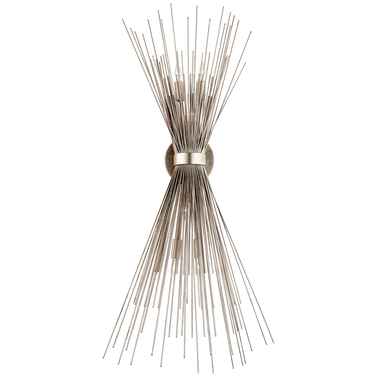 Photos - Chandelier / Lamp Kelly Tires Visual Comfort KW2075 Strada 36" Tall Wall Sconce by Kelly Wearstler Burnished Silver Leaf Indoor Lighting Wall Sconces KW 2 